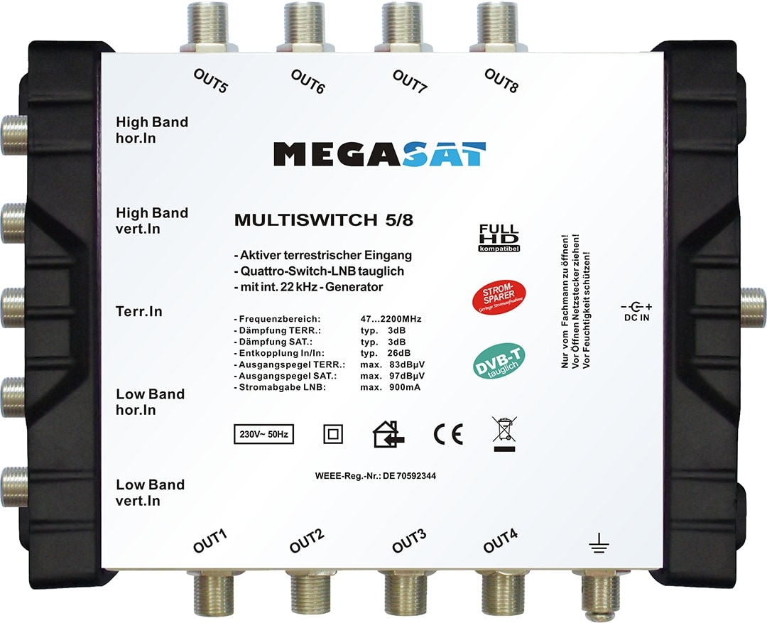 MEGASAT Multischalter 5/8 0600150 MEGASAT Multischalter 5/8 0600150