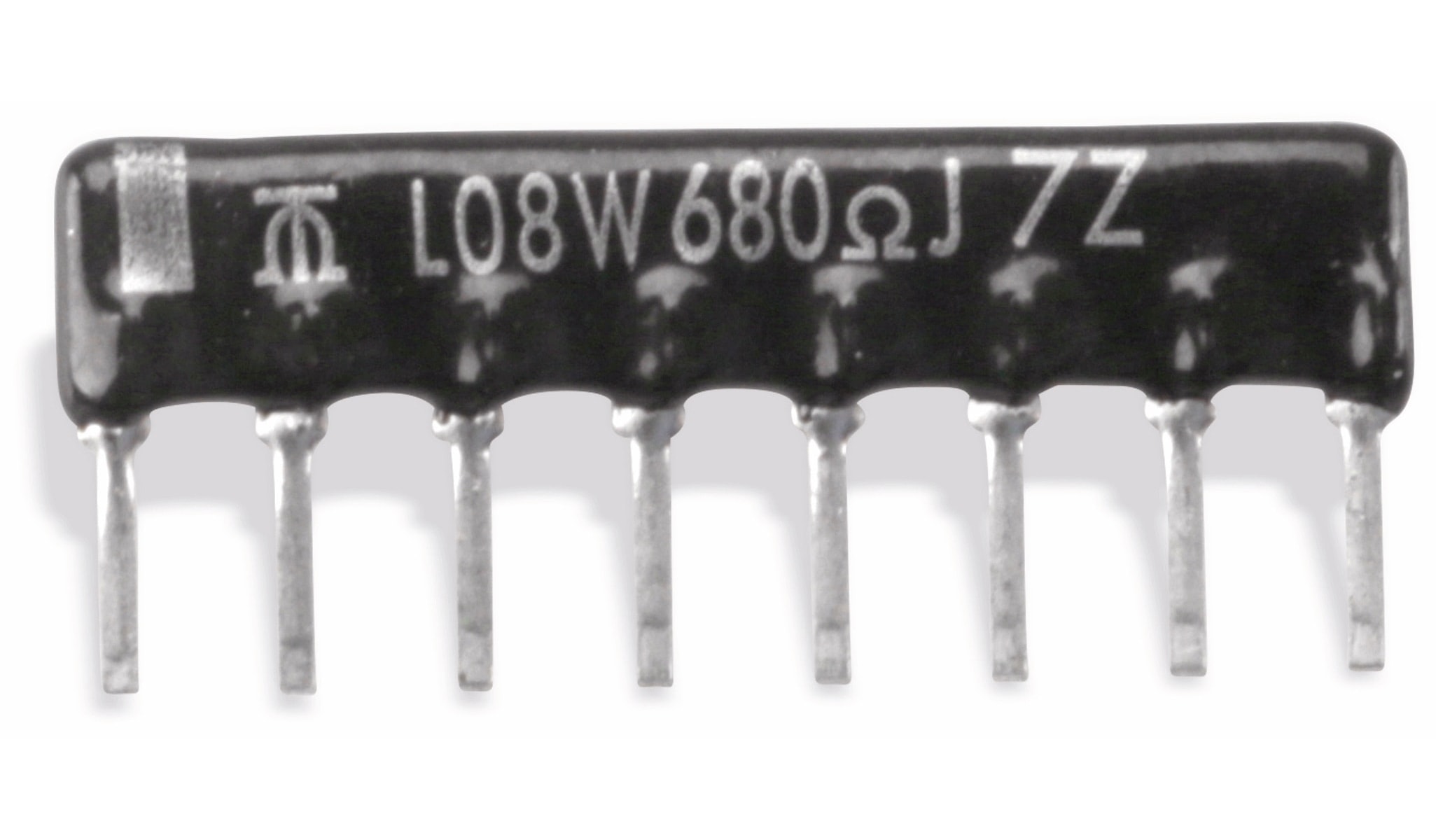 Widerstands-Netzwerk, 9P/8R, SIP, 1 kΩ , 2% Widerstands-Netzwerk, 9P/8R, SIP, 1 kΩ , 2%