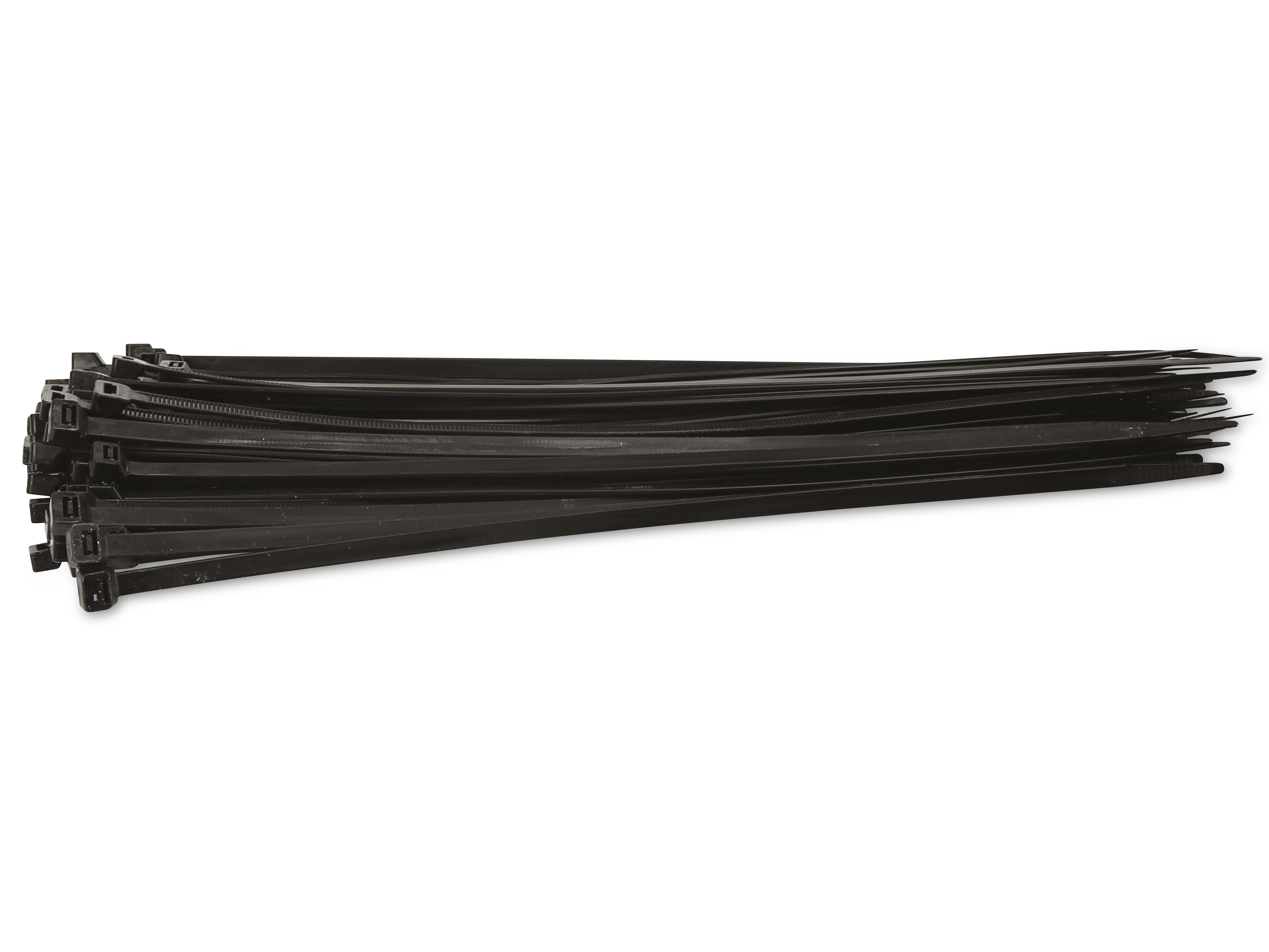 KSS Kabelbinder-Sortiment Polyamid 6.6, schwarz, 380x7,6, UV-beständig, 100 Stück KSS Kabelbinder-Sortiment Polyamid 6.6, schwarz, 380x7,6, UV-beständig, 100 Stück