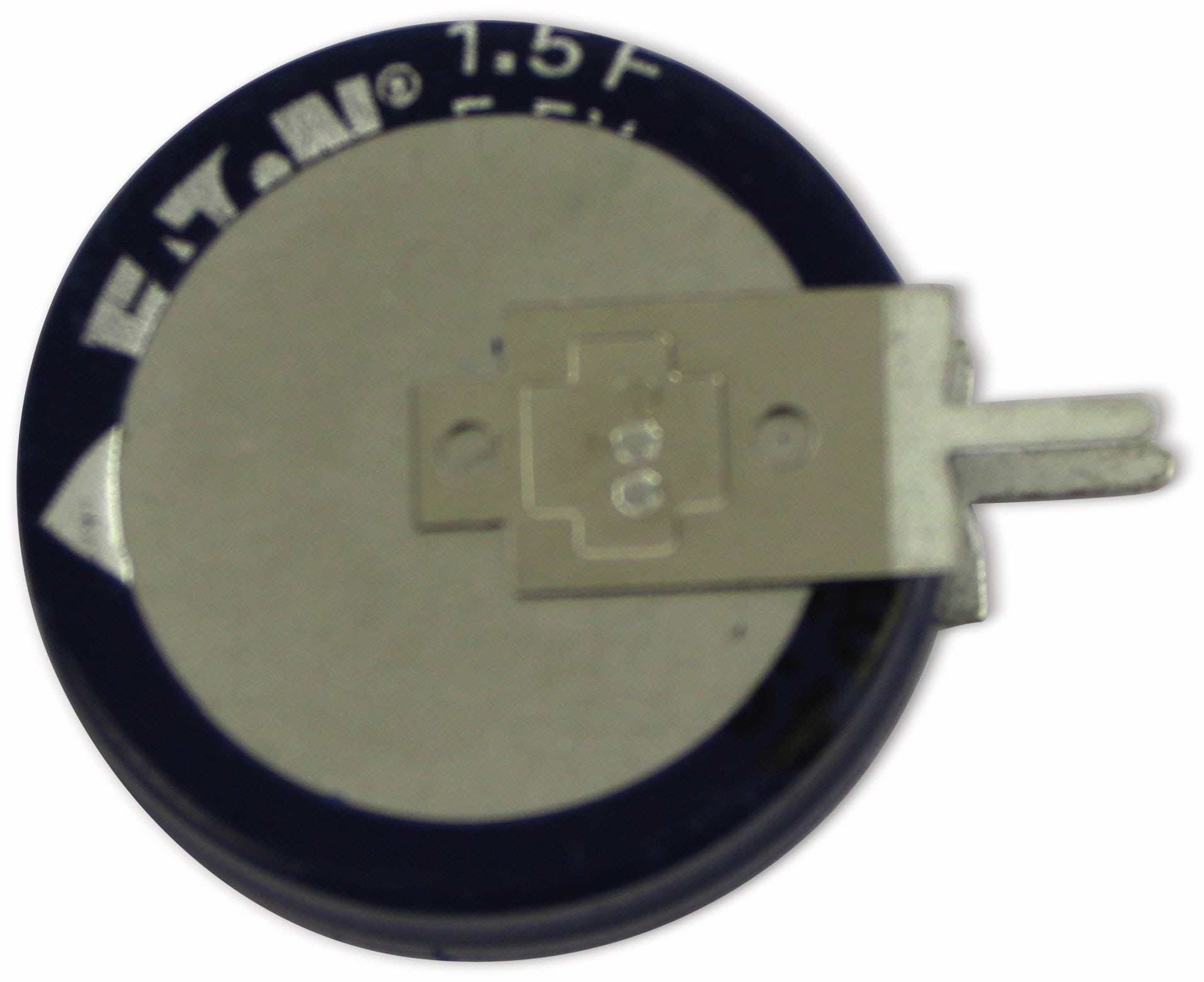 EATON Gold Cap-Elko 1,5F, 5,5V, radial, RM 5 mm, KR-5R5V155-R EATON Gold Cap-Elko, 1,5 F, 5,5 V, 19x19,7 mm