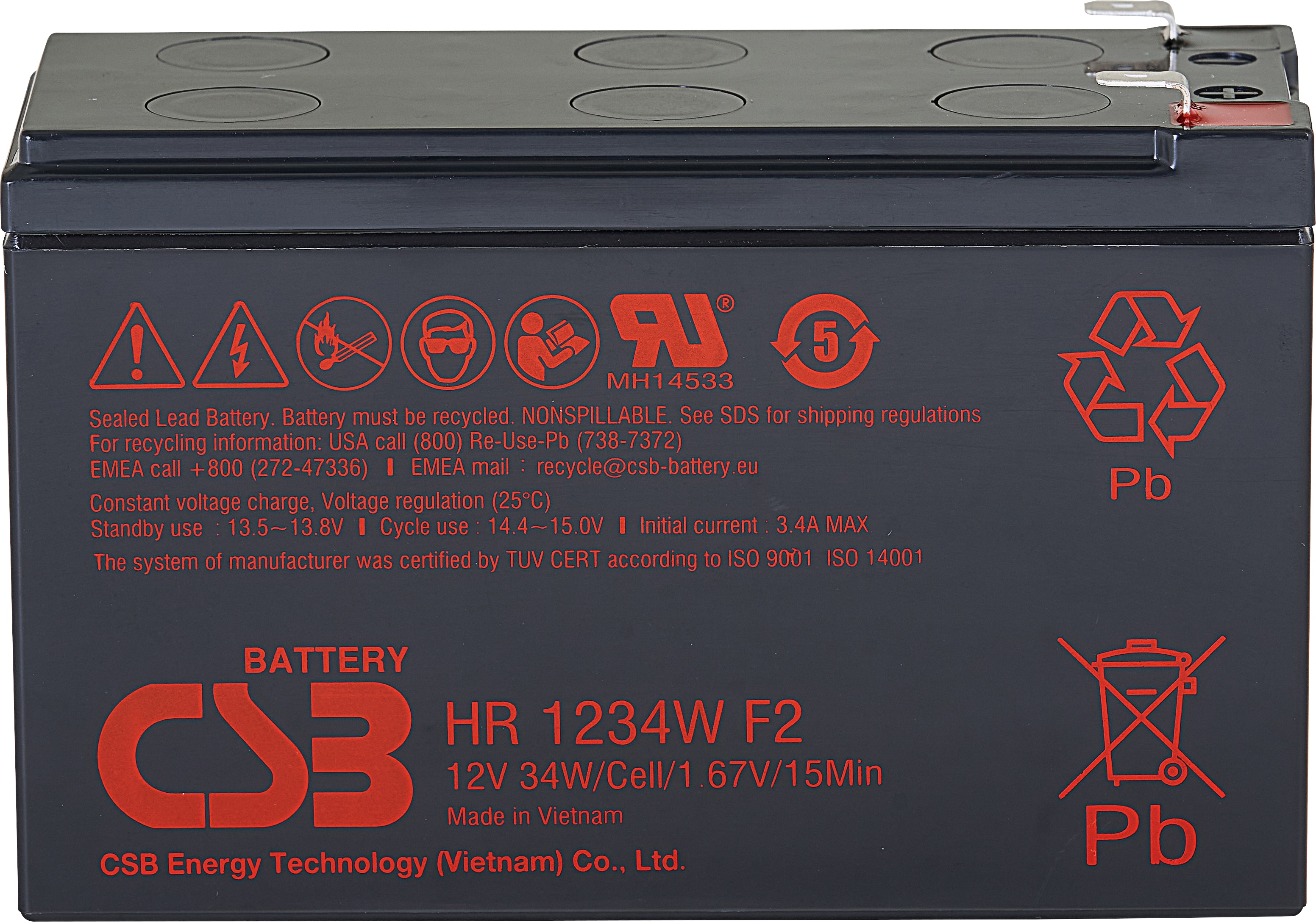 Bleiakku 12V / 34 W Bleiakku 12V / 34 W