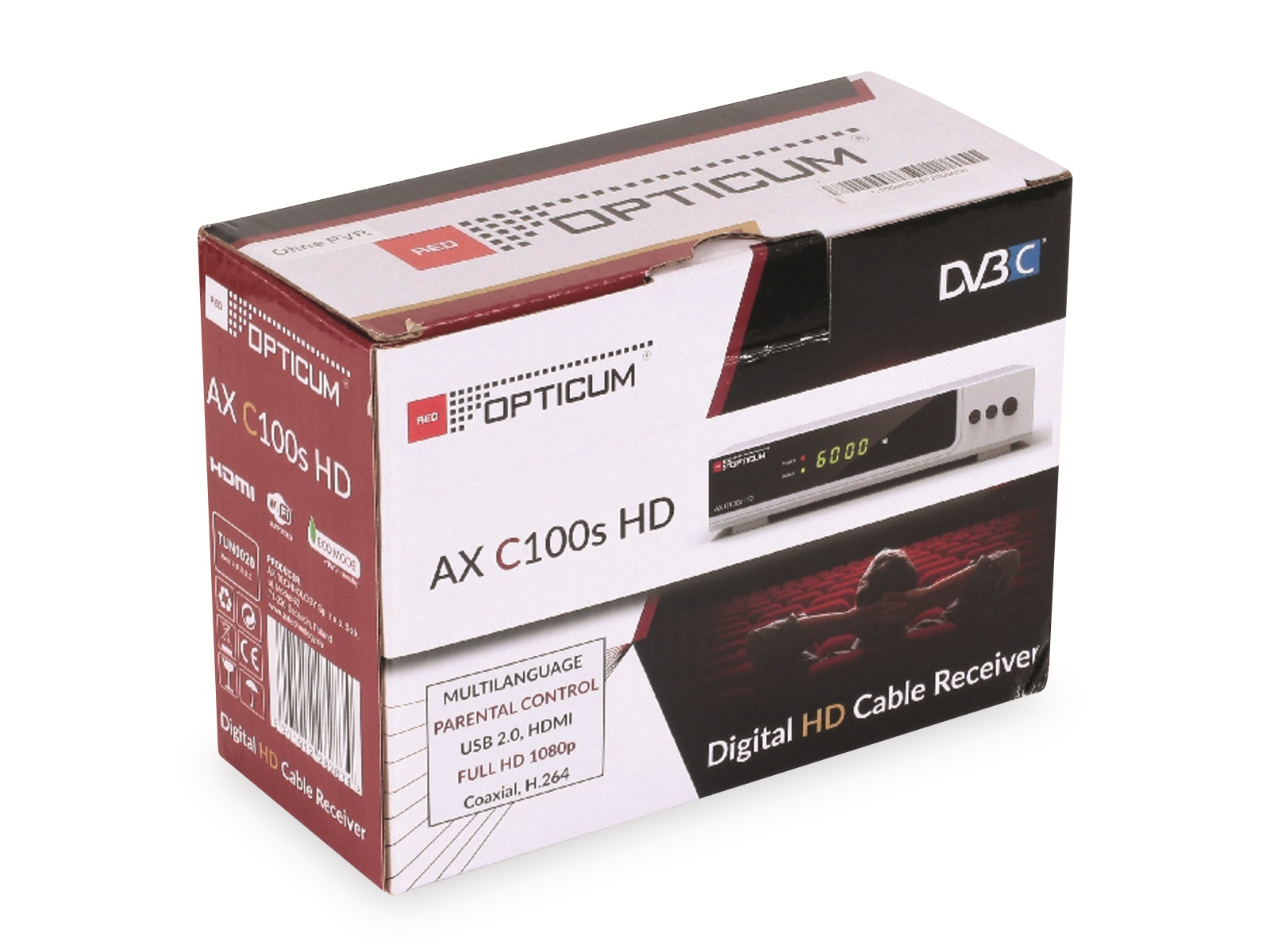 RED OPTICUM DVB-C HDTV-Receiver AX C100 HD, schwarz RED OPTICUM DVB-C HDTV-Receiver AX C100 HD, schwarz