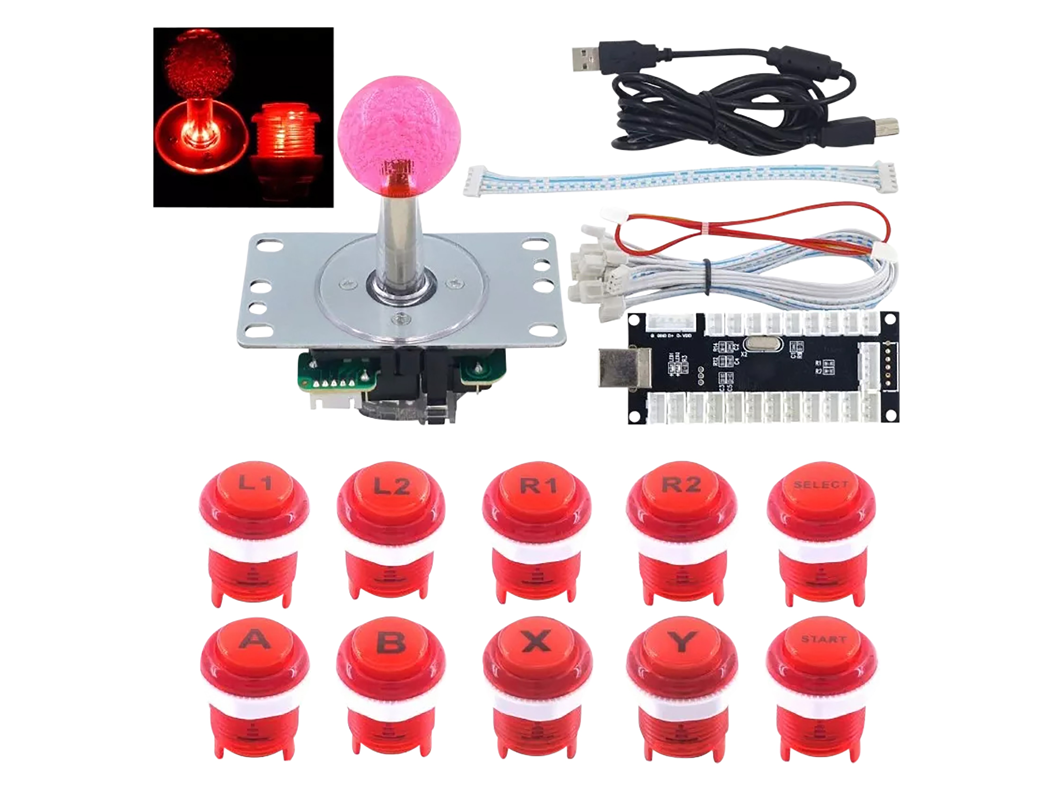 KUBII LED Joystick-Kit rot, kompatibel mit Raspberry Pi, ODLED-RD KUBII LED Joystick-Kit rot, kompatibel mit Raspberry Pi, ODLED-RD