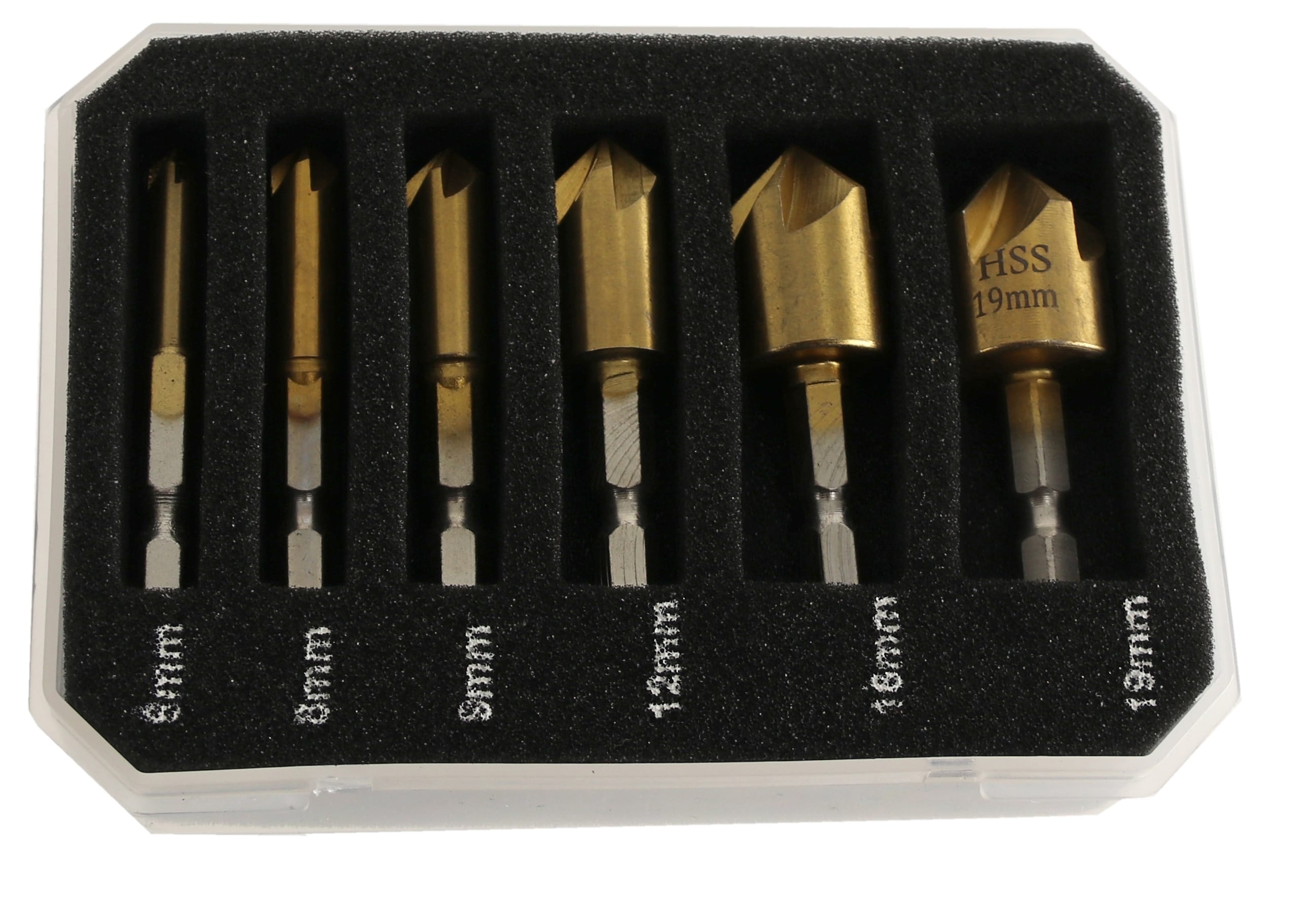 HSS Kegelsenker-Set 6-teilig HSS Kegelsenker-Set 6-teilig