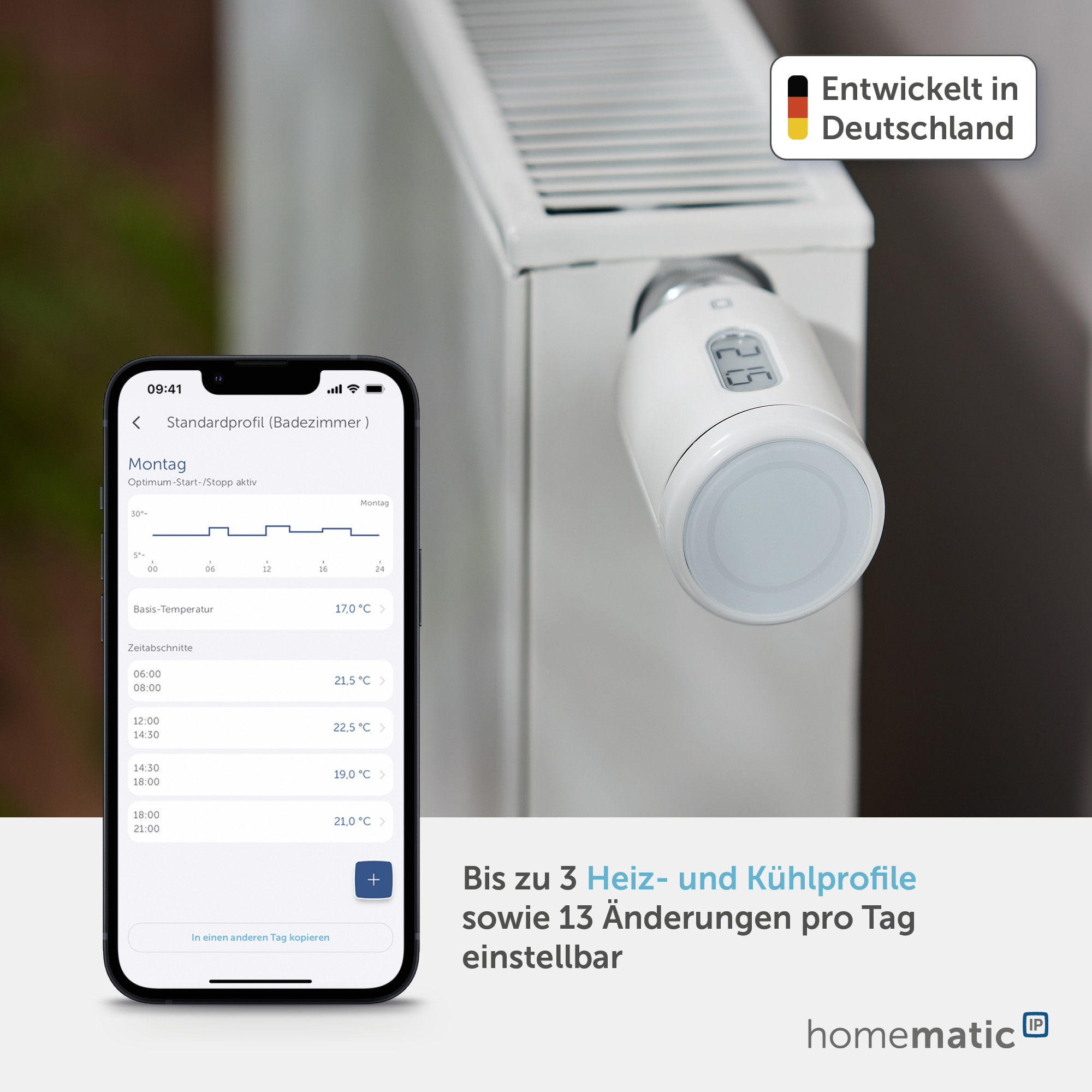 HOMEMATIC IP 161046A0, Heizkörper-Thermostat pure HOMEMATIC IP 161046A0, Heizkörper-Thermostat pure