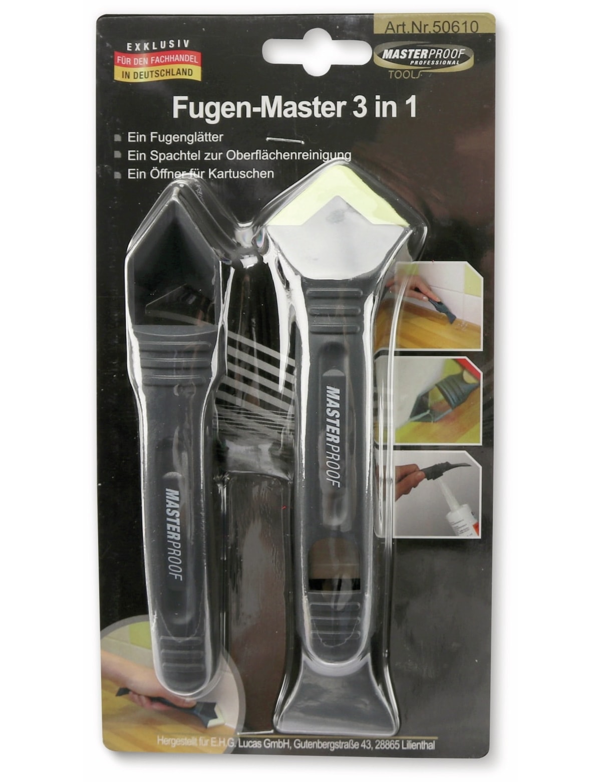 MASTERPROOF Fugen Entferner und Fugen Glätter-Set 3 in 1 MASTERPROOF Fugen Entferner und Fugen Glätter-Set 3 in 1