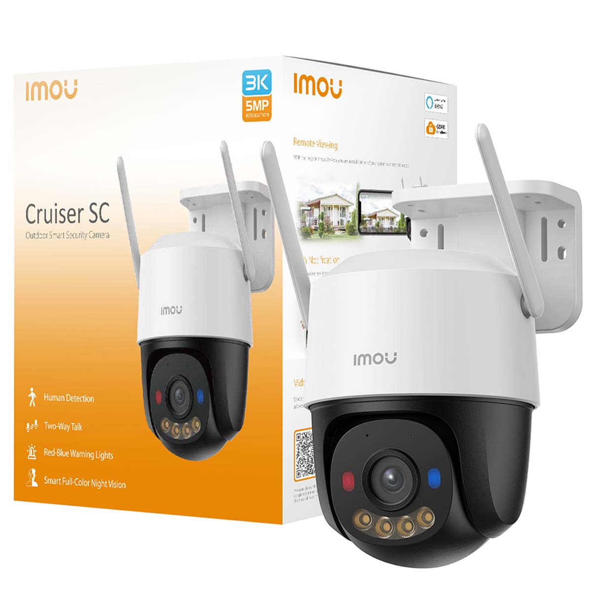 IMOU Überwachungskamera Cruier SC 4G, 3 MP, außen, weiß IMOU Überwachungskamera Cruier SC 4G, 3 MP, außen, weiß