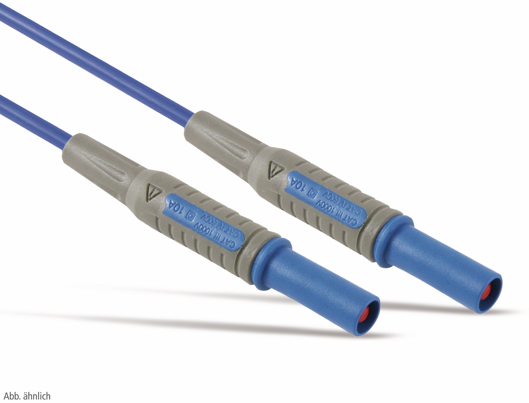 Messleitung mit Sicherheitssteckern, 1,5 m, blau
