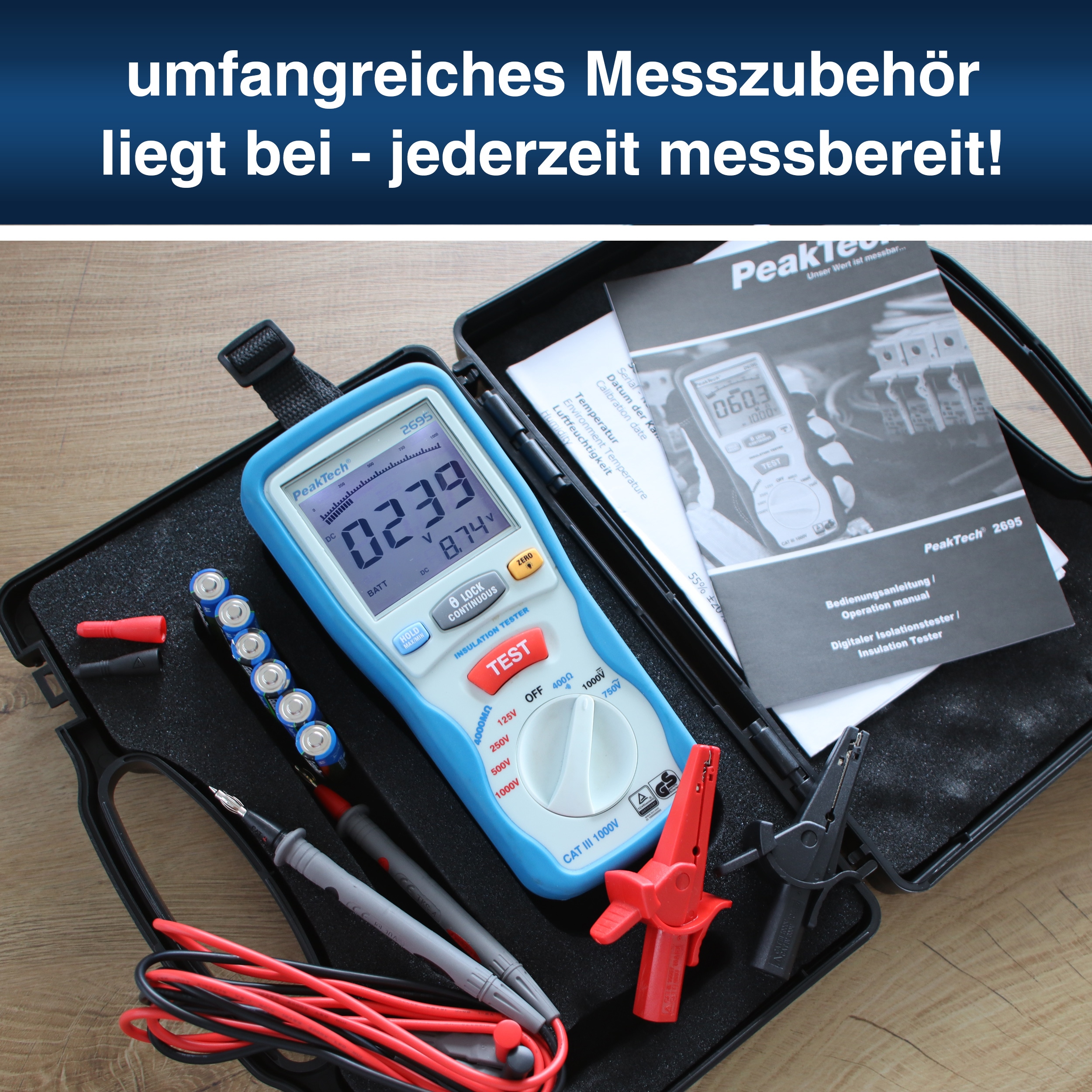 PEAKTECH Isolationsmessgerät, P 2695 PEAKTECH Isolationsmessgerät, P 2695