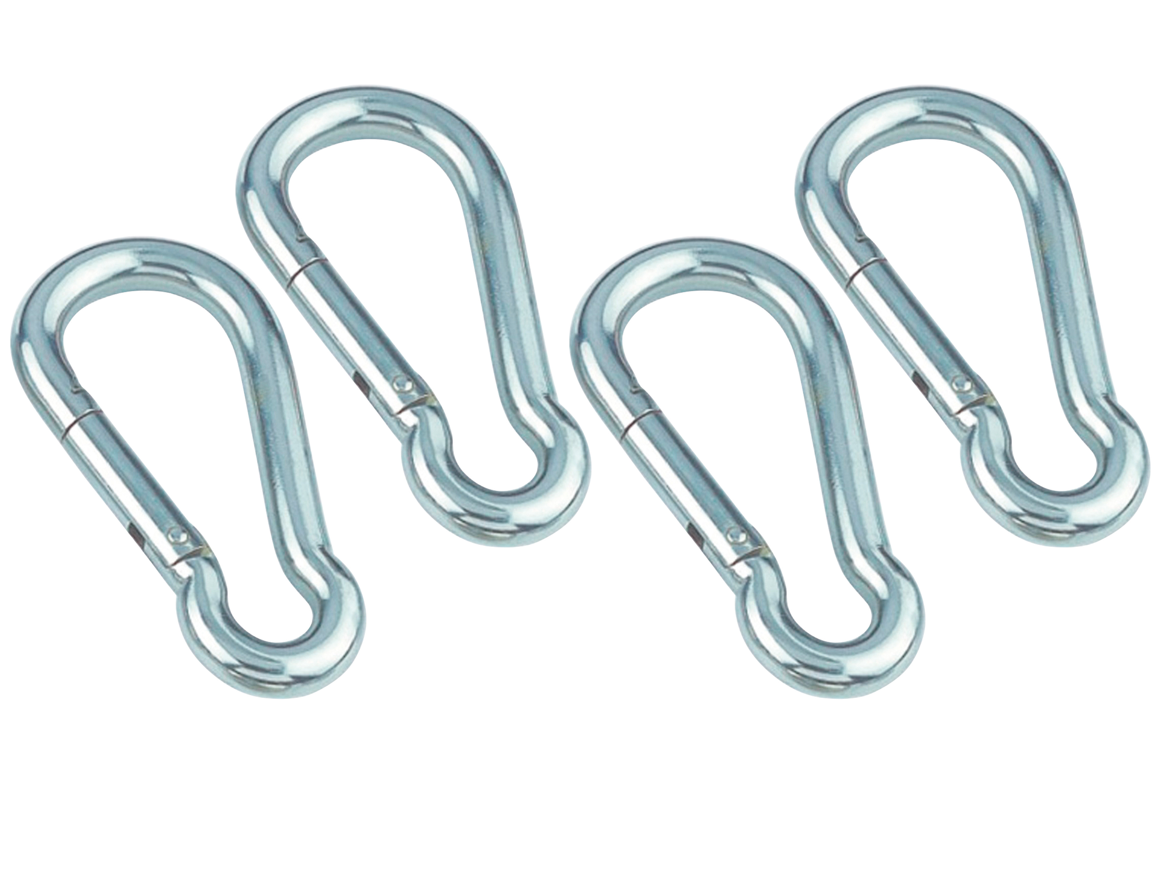MARINETECH Karabinerhaken, Edelstahl A4, 8x80 mm, 4 Stück MARINETECH Karabinerhaken, Edelstahl A4, 8x80 mm, 4 Stück