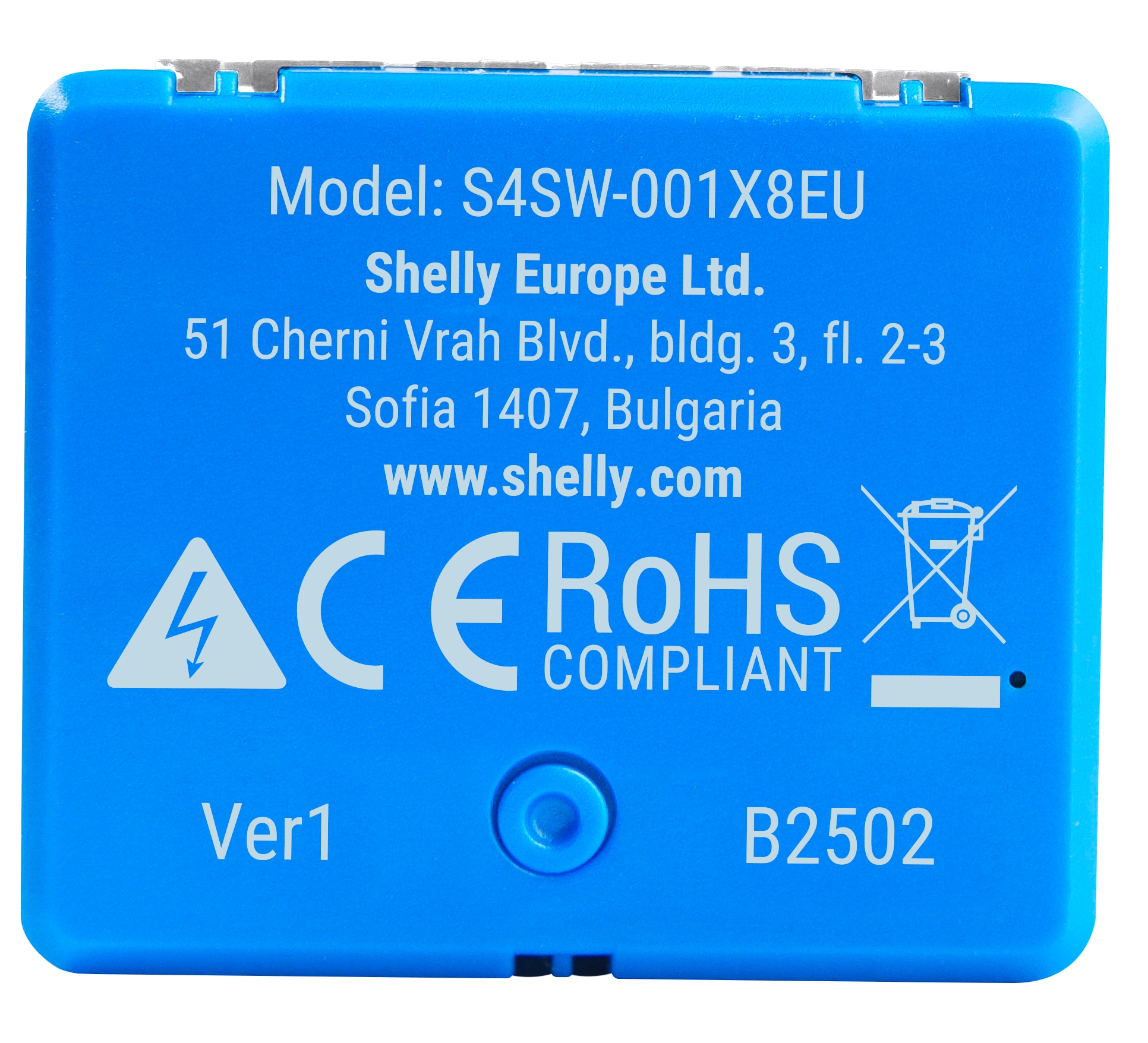 SHELLY Relais 1 Mini Gen4, 8 A, WLAN, Bluetooth, blau SHELLY Relais 1 Mini Gen4, 8 A, WLAN, Bluetooth, blau