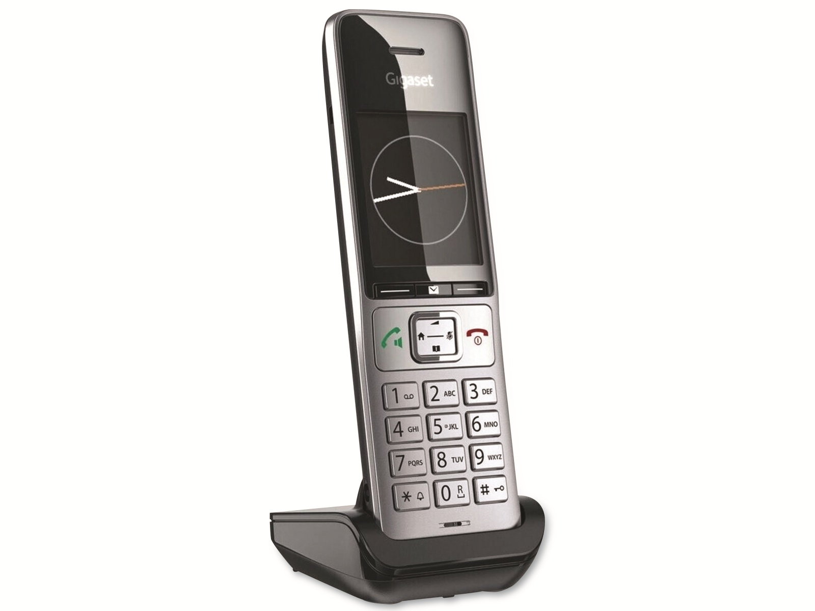 GIGASET Telefon Comfort 500HX, silber-schwarz GIGASET Telefon Comfort 500HX, silber-schwarz