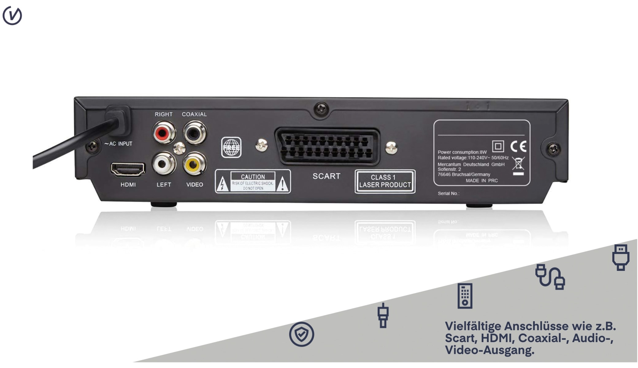 UNIVERSUM DVD-Player DVD 300-20, schwarz UNIVERSUM DVD-Player DVD 300-20, schwarz