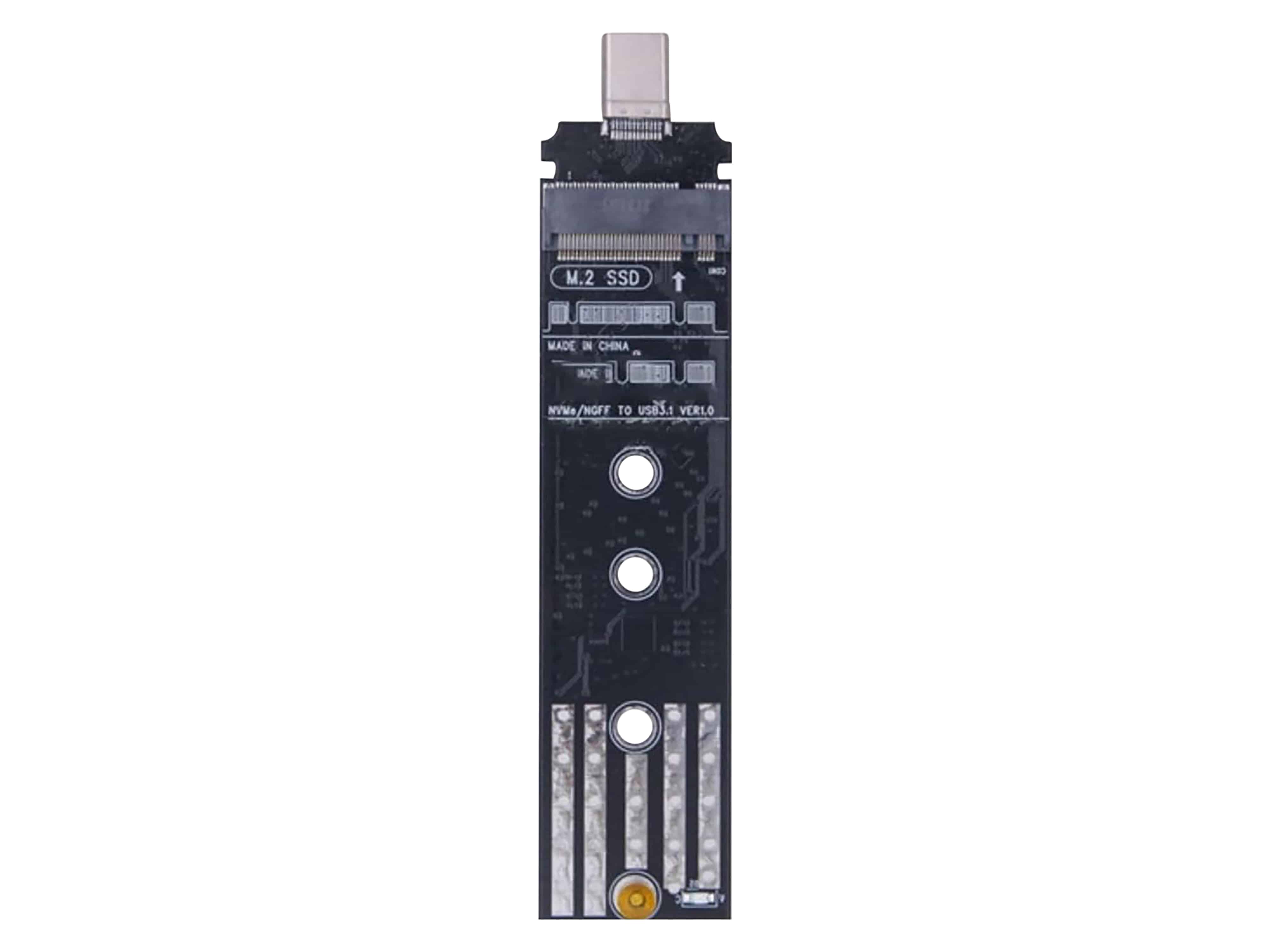 KUBII M.2 SSD SATA/NVMe auf USB-C 3.1-Adapter KUBII M.2 SSD SATA/NVMe auf USB 3.1-Adapter