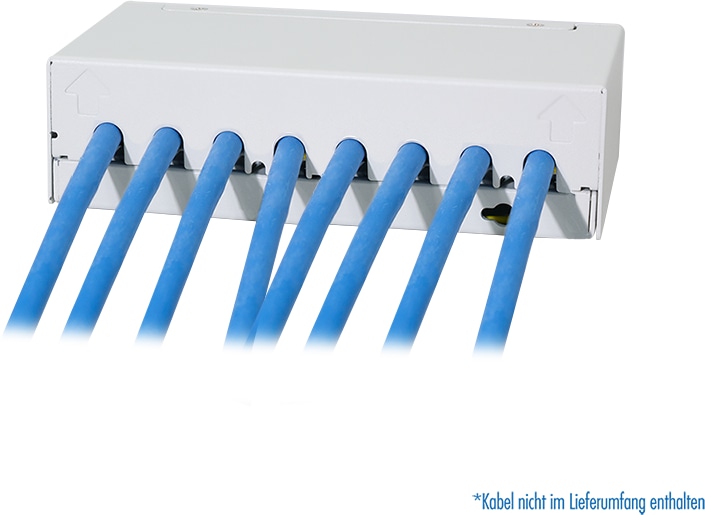 LOGILINK Patchpanel NK4092 8Port inkl. 8 CAT6A Modulen LOGILINK Patchpanel NK4092 8Port inkl. 8 CAT6A Modulen