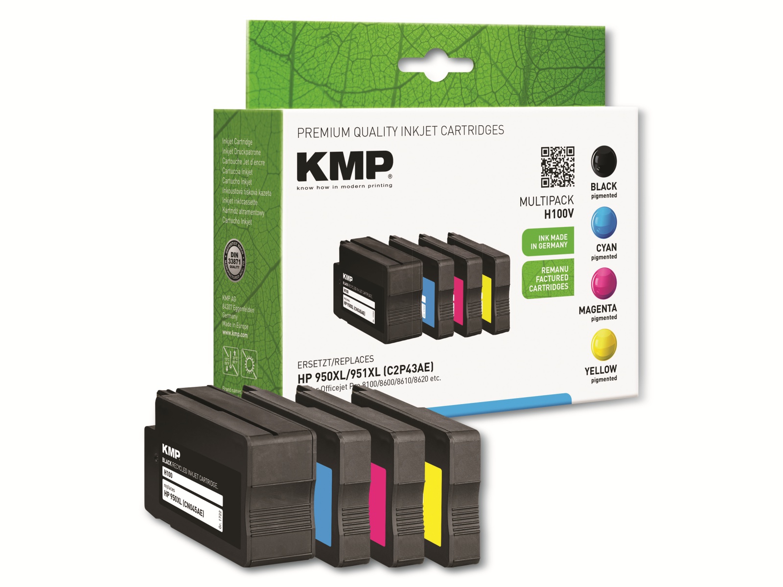 KMP Tintenpatronen-Set kompatibel für HP 950XL/951XL KMP Tintenpatronen-Set kompatibel für HP 950XL/951XL