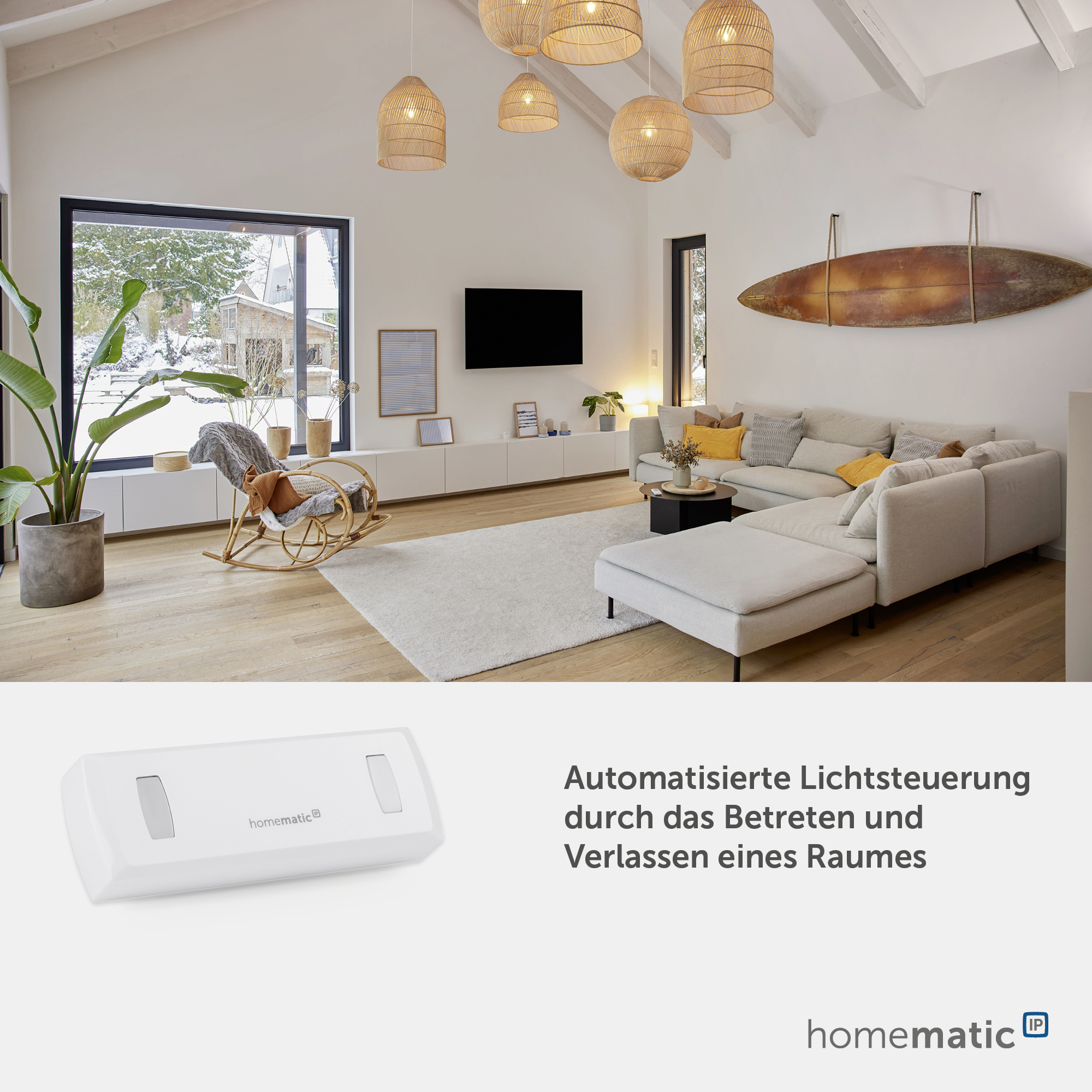 HOMEMATIC IP Smart Home 151159A0, Durchgangssensor mit Richtungserkennung HOMEMATIC IP Smart Home 151159A0, Durchgangssensor mit Richtungserkennung