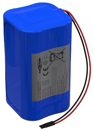ANSMANN Li-Ion Akkupack mit Ausgangskabel, 2S2P, 37,44 Wh, 7,2 V, 5200 mAh