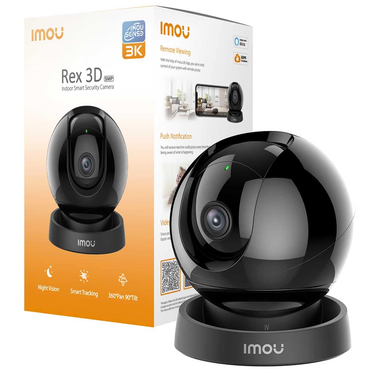 IMOU Überwachungskamera Rex 3D, innen, schwarz IMOU Überwachungskamera Rex 3D, innen, schwarz