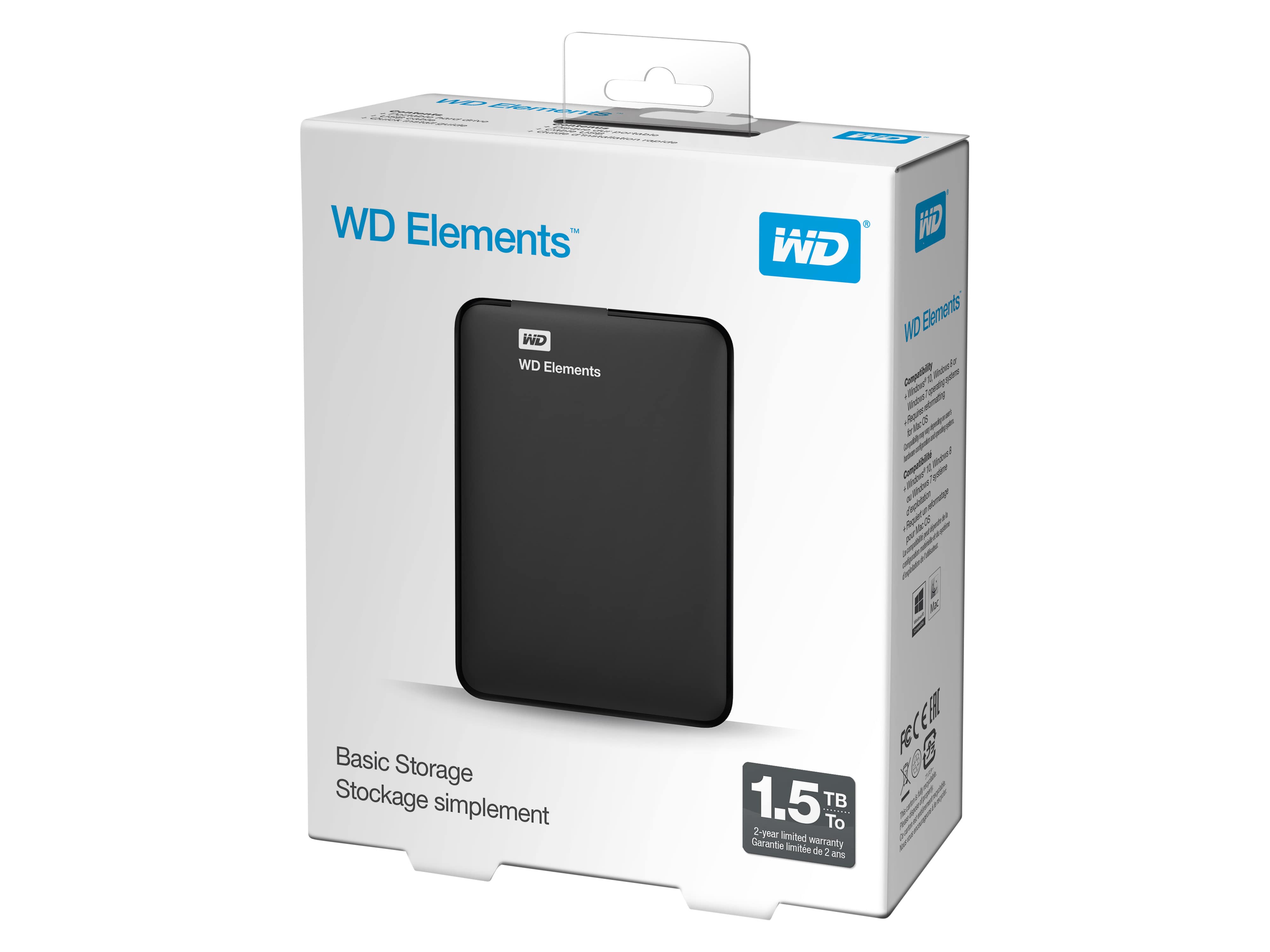WESTERN DIGITAL USB 3.0 HDD Elements Portable 1.5TB WESTERN DIGITAL USB 3.0 HDD Elements Portable 1.5TB