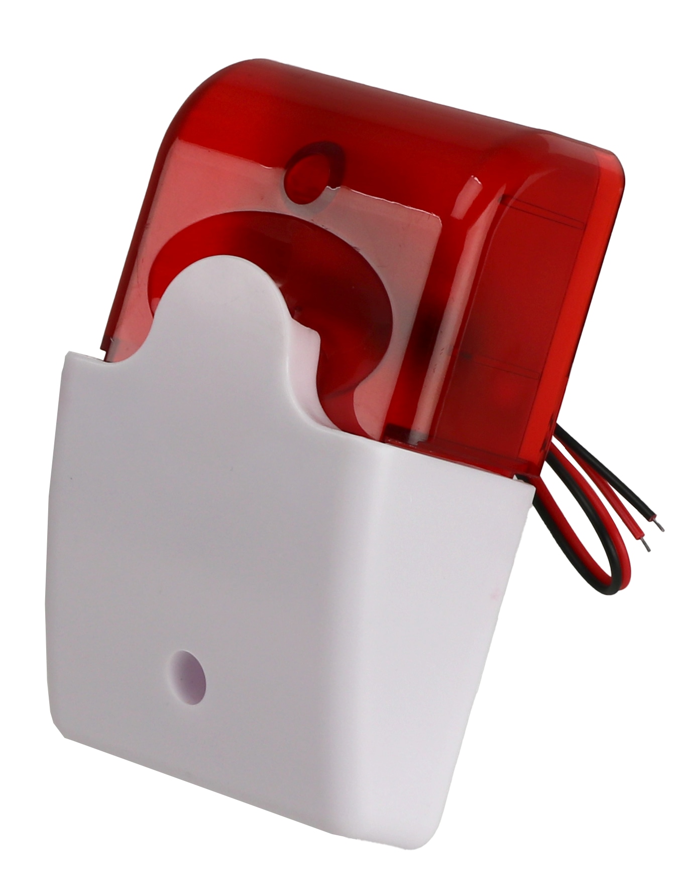 Alarmsirene mit Blitzlicht, 12 V-, 110 dB, weiß/rot Alarmsirene mit Blitzlicht, 12 V-, 110 dB, weiß/rot