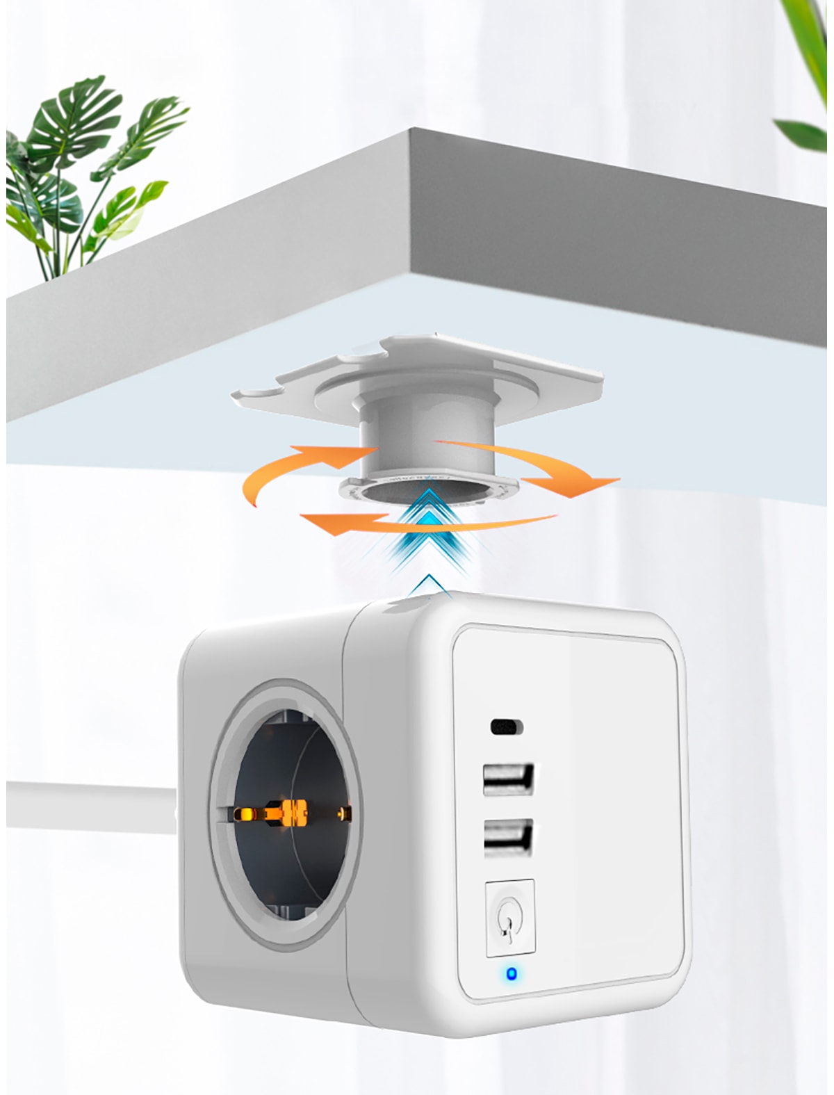 TECHNAXX Steckdosenwürfel Power Cube TX-195, 4-fach, 2x USB-A, 1x USB-C TECHNAXX Steckdosenwürfel Power Cube TX-195, 4-fach, 2x USB-A, 1x USB-C