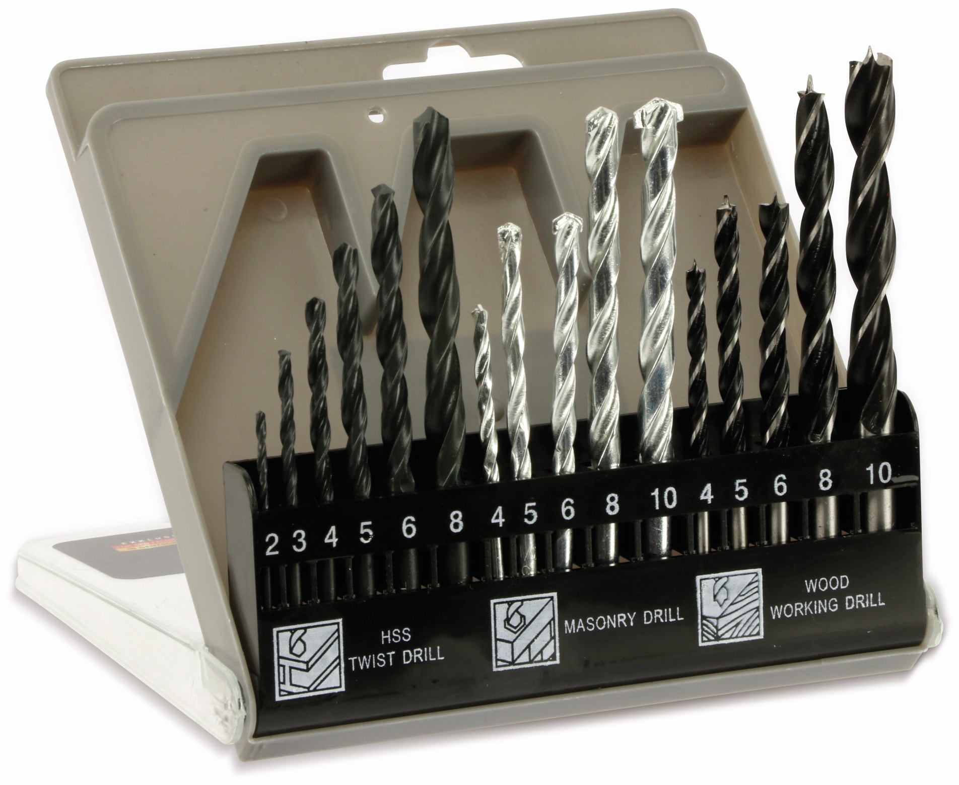 MASTERPROOF Kombi-Bohrer-Satz in Kunststoffbox, 2...10 mm, 16-teilig MASTERPROOF Kombi-Bohrer-Satz in Kunststoffbox, 2...10 mm, 16-teilig