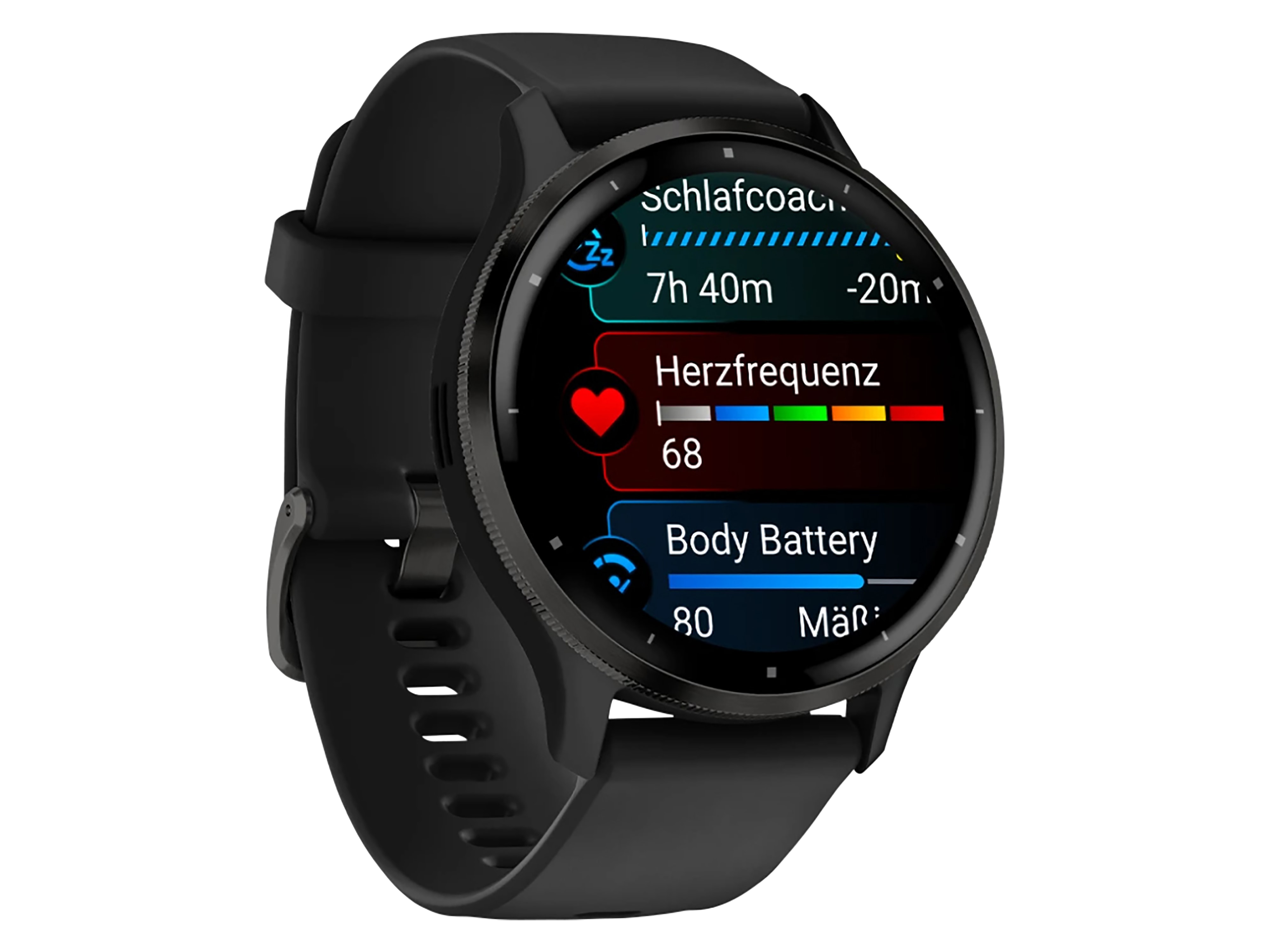 GARMIN Smartwatch Venu 3 schwarz/schiefergrau Silikon GARMIN Smartwatch Venu 3 schwarz/schiefergrau Silikon