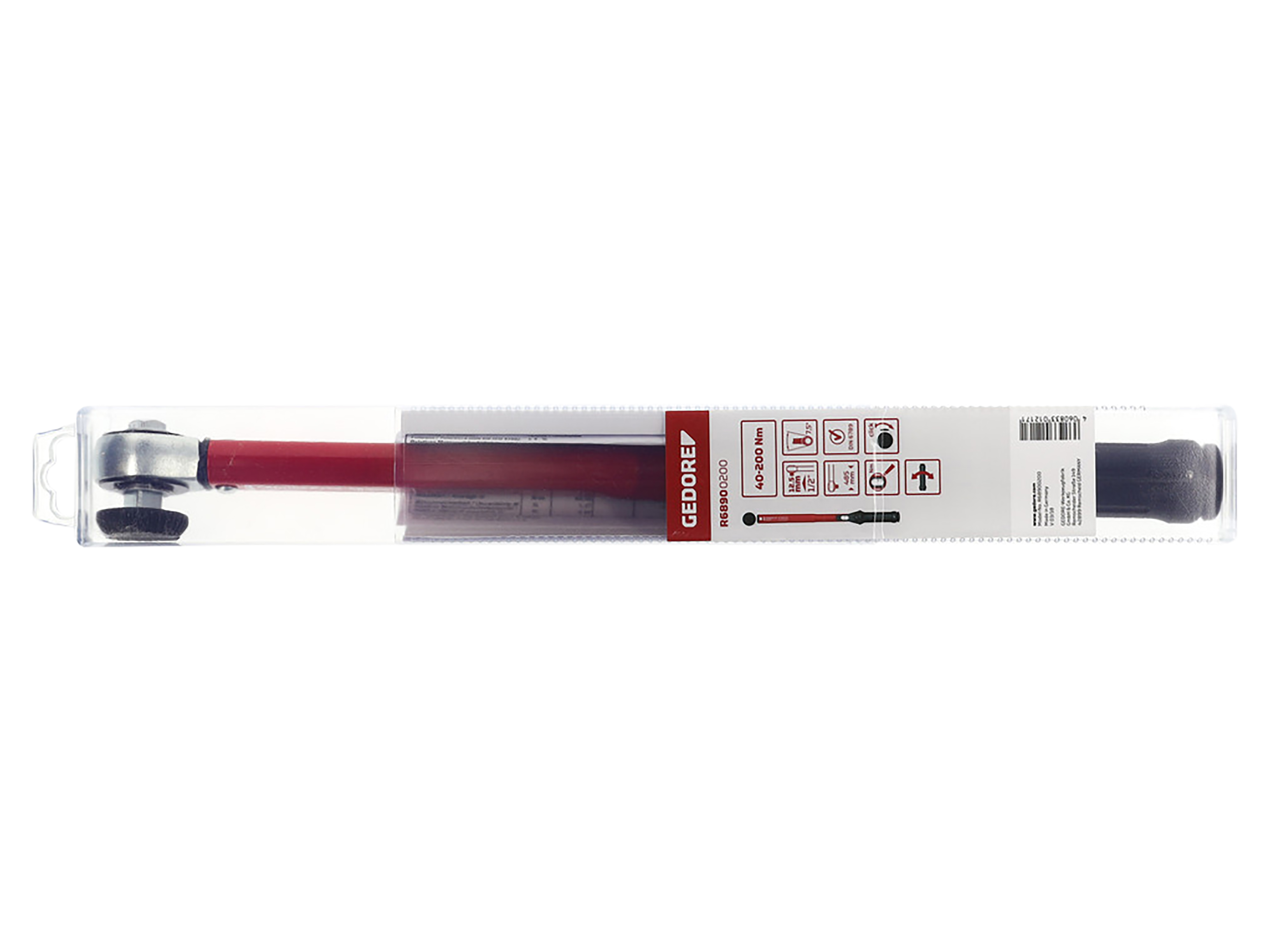 GEDORE RED Drehmomentschlüssel, R68900200, 1/2", 40-200 Nm GEDORE RED Drehmomentschlüssel, R68900200, 1/2", 40-200 Nm
