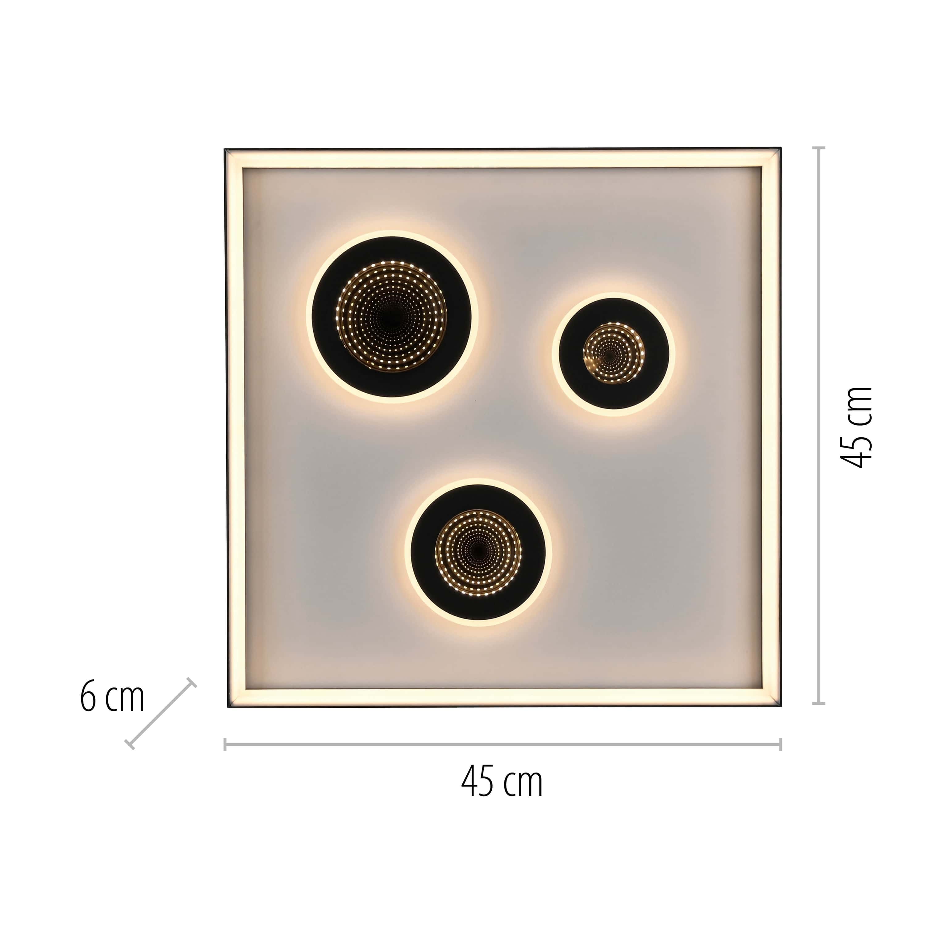 PAUL NEUHAUS LED-Deckenleuchte 6856-18 schwarz, 32 W, 4000 lm, CCT, Fernbedienung PAUL NEUHAUS LED-Deckenleuchte 6856-18 schwarz, 32 W, 4000 lm, CCT, Fernbedienung