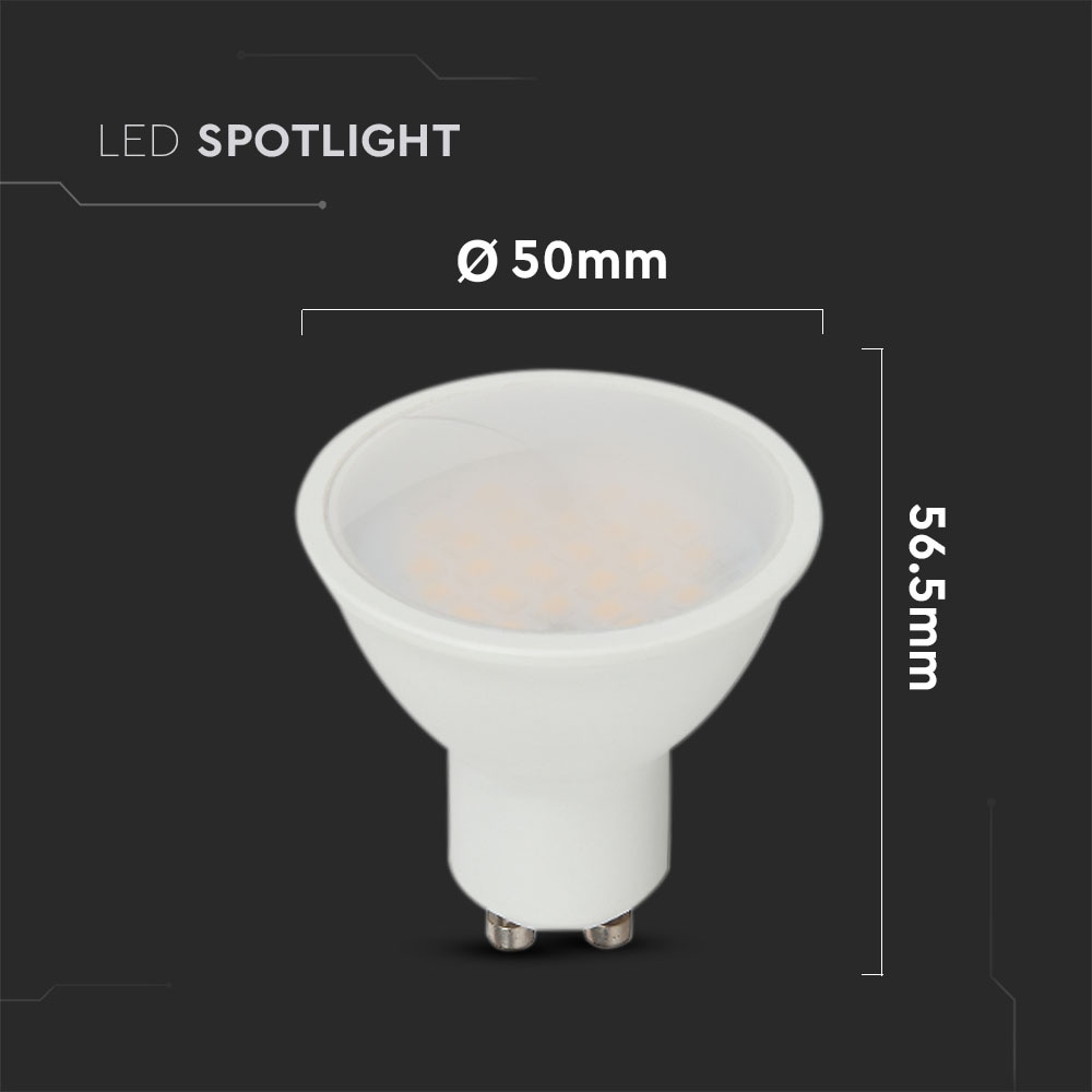 V-TAC LED-Lampe VT-205, GU10, 4,5W, 3000K, EEK: F, CREE Chip, 400lm, IP20 V-TAC LED-Lampe VT-205, GU10, 4,5W, 3000K, EEK: F, CREE Chip, 400lm, IP20