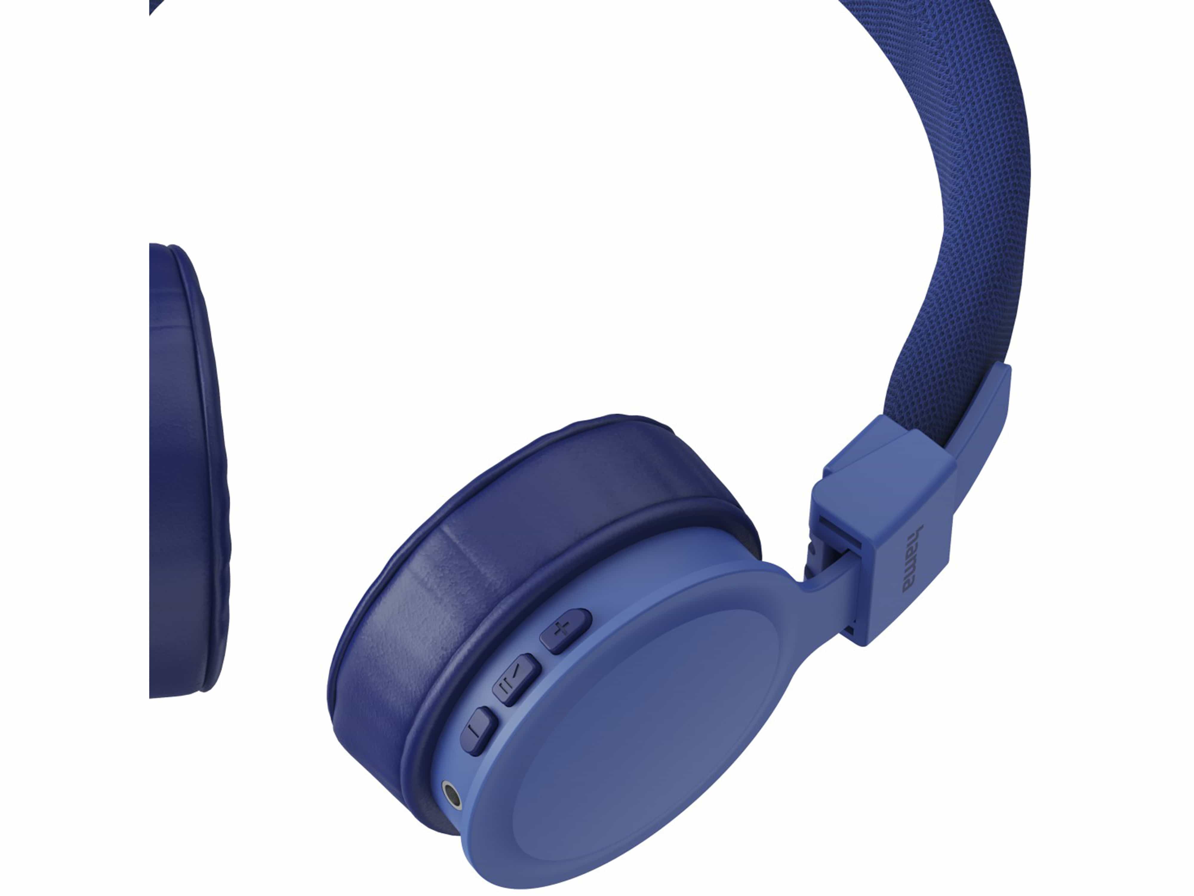 HAMA On-Ear Kopfhörer, Freedom Lit III, Bluetooth, faltbar, Sprachsteuerung blau On-Ear Kopfhörer HAMA, Freedom Lit III, Bluetooth, faltbar, Sprachsteuerung blau