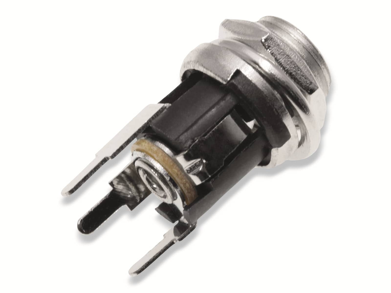 Einbau-Hohlbuchse, für Stecker 5,5/2,5 mm, Printanschluss ECON CONNECT Einbau-Hohlbuchse, für Stecker 5,5/2,5 mm, Printanschluss