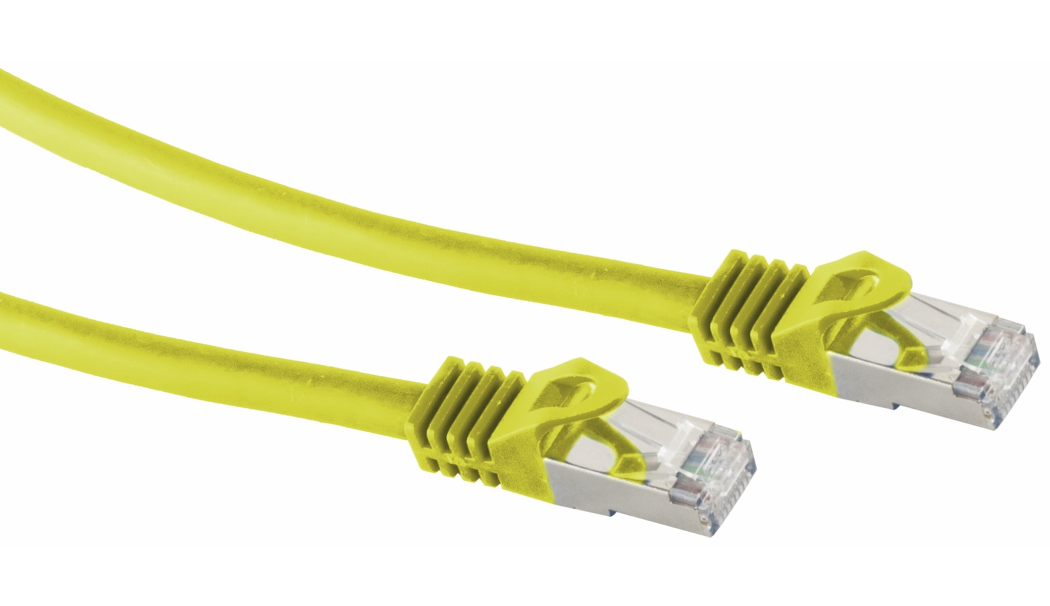 S-IMPULS RJ45 Patchkabel S/FTP (PIMF), m. CAT.7 Rohkabel, 5 m, gelb