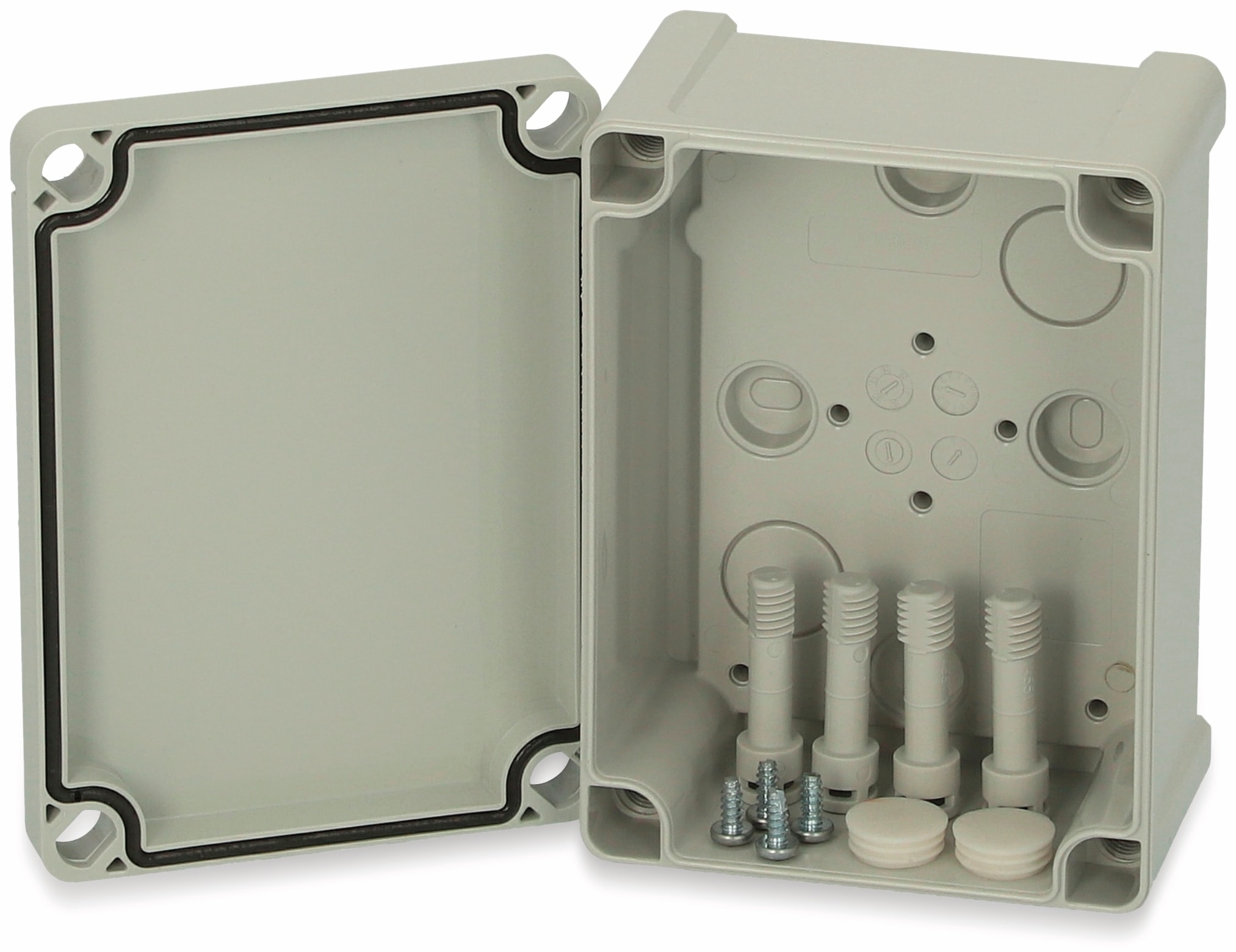 FIBOX Gehäuse, Tempo TA 131007, 130x95x65, ABS Gehäuse, grauer Deckel FIBOX Gehäuse, Tempo TA 131007, 130x95x65, ABS Gehäuse, grauer Deckel