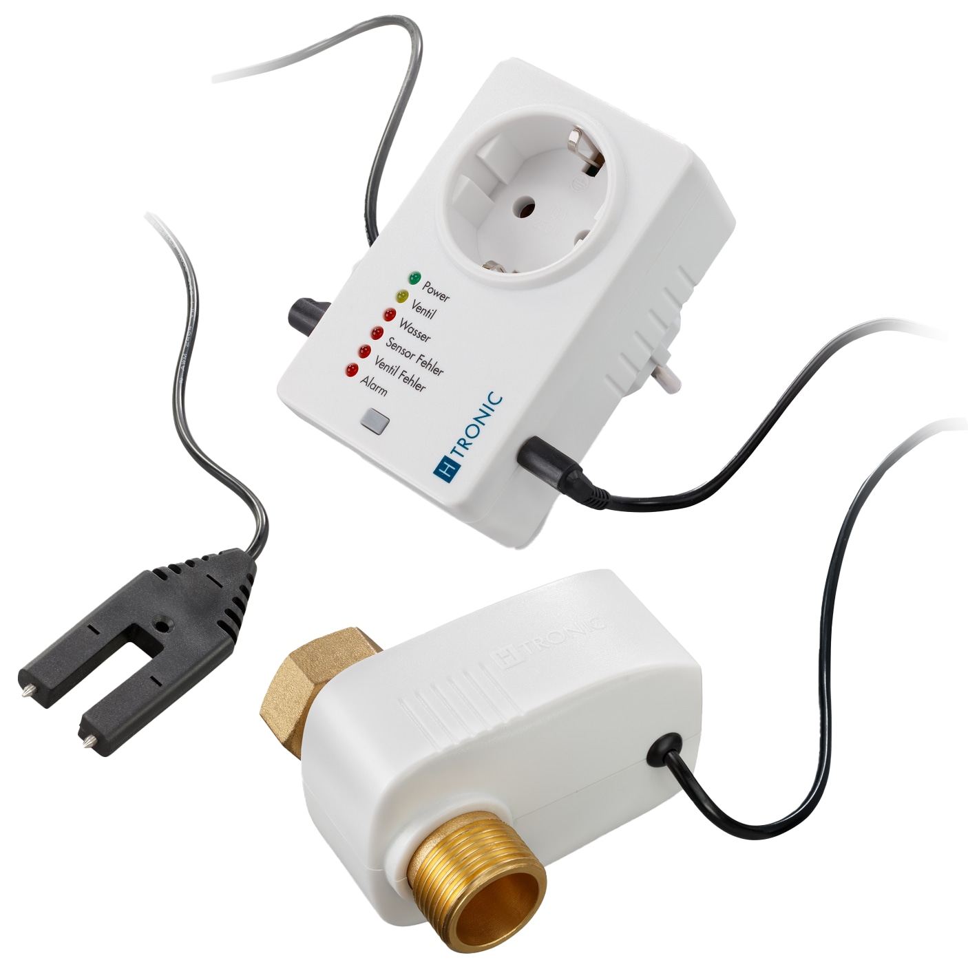H-TRONIC Wasserschutzschalter WSS 1, 1114725, externer Sensor, über Steckdose H-TRONIC Wasserschutzschalter WSS 1, 1114725, externer Sensor, über Steckdose