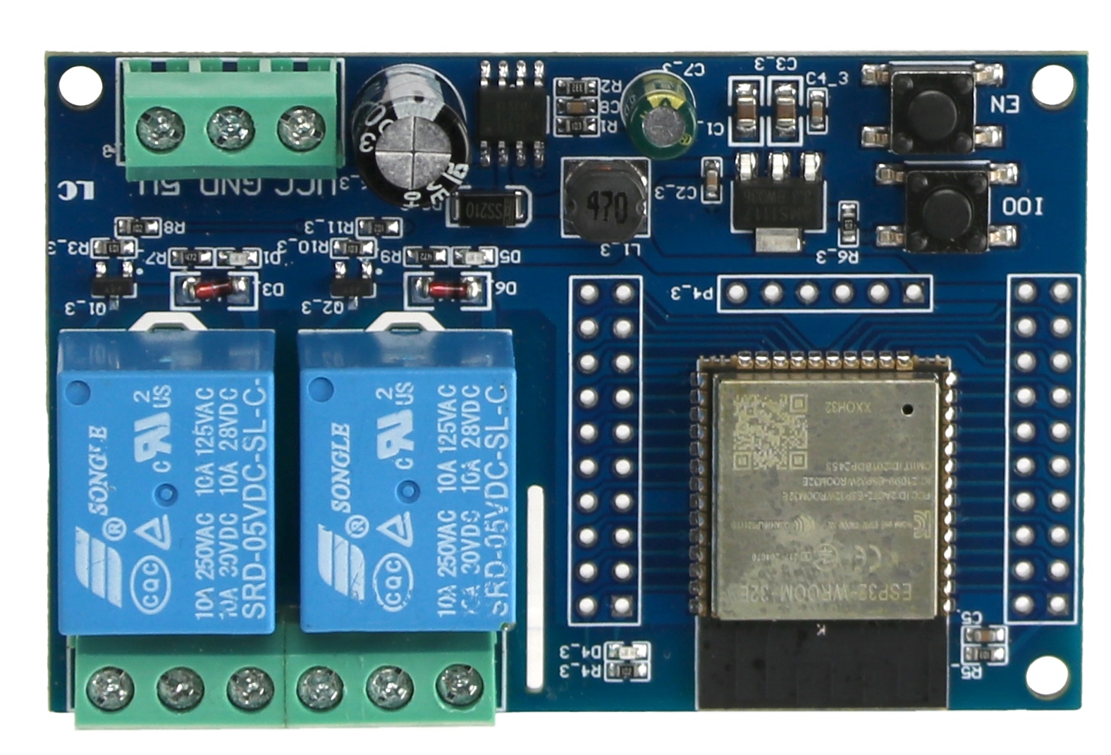 DAYPOWER Relaismodul ESP32-2R-D5, 2-Kanal DAYPOWER Relaismodul ESP32-2R-D5, 2-Kanal