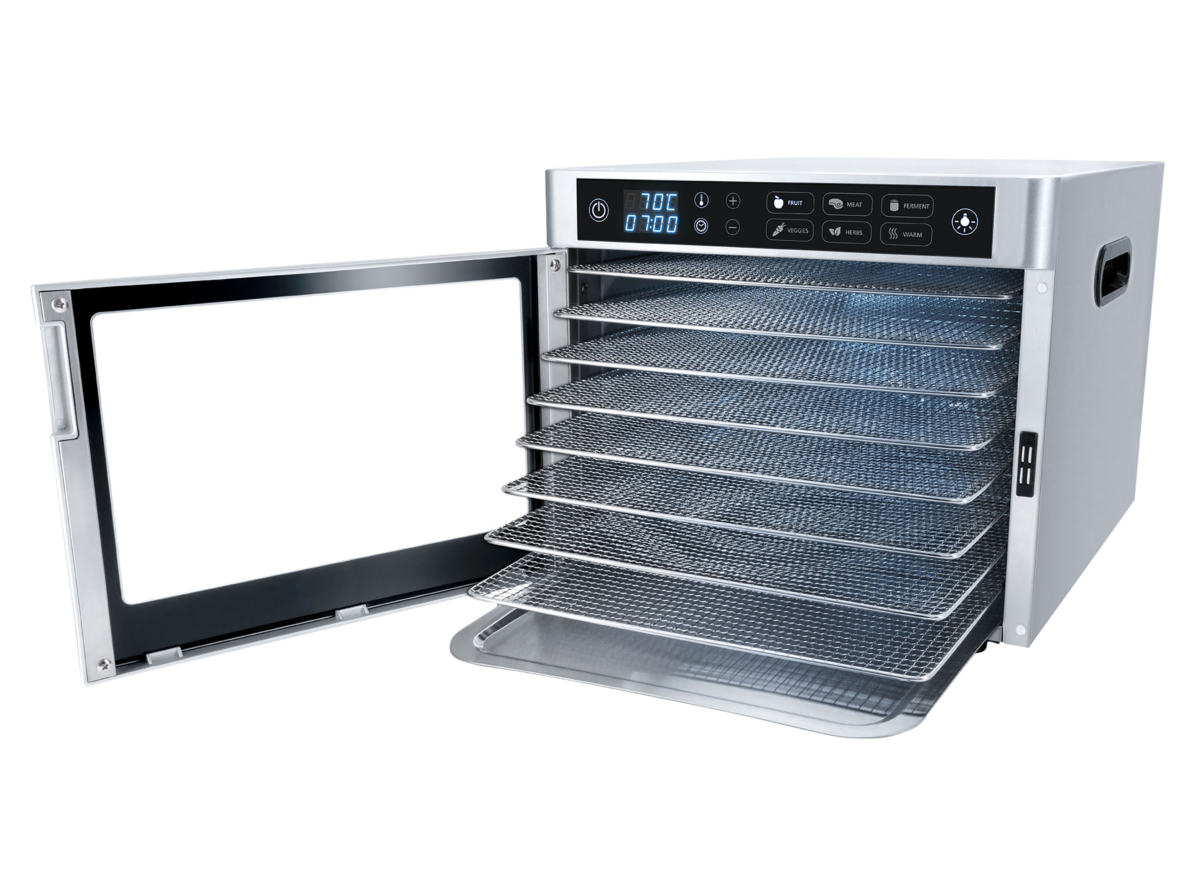 STEBA Dörrautomat ED 80 Steel Deluxe, ca. 0,67m² Dörrfläche, 6 Programme, 500W STEBA Dörrautomat ED 80 Steel Deluxe, ca. 0,67m² Dörrfläche, 6 Programme, 500W