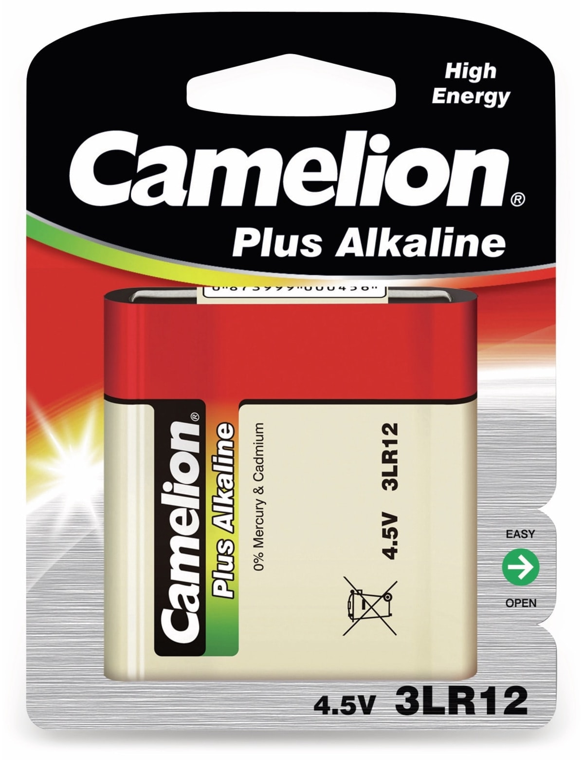 CAMELION Flach-Batterie, Plus Alkaline, 3LR12, 1 Stück CAMELION Flach-Batterie, Plus Alkaline, 3LR12, 1 Stück