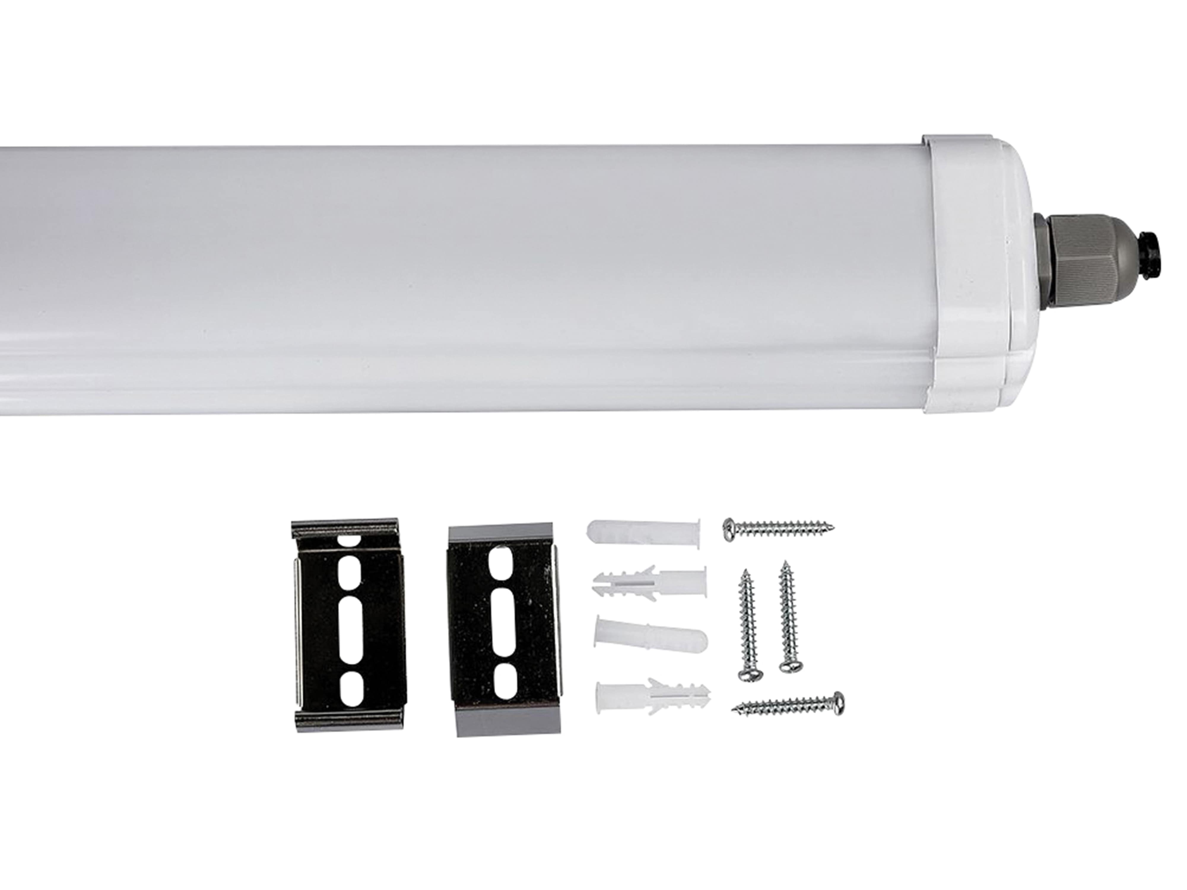 V-TAC LED-Feuchtraum-Wannenleuchte VT-1574-N, EEK: E, 48 W, 5760 lm, 6500 K, 1500 mm V-TAC LED-Feuchtraum-Wannenleuchte VT-1574-N, EEK: E, 48 W, 5760 lm, 6500 K, 1500 mm
