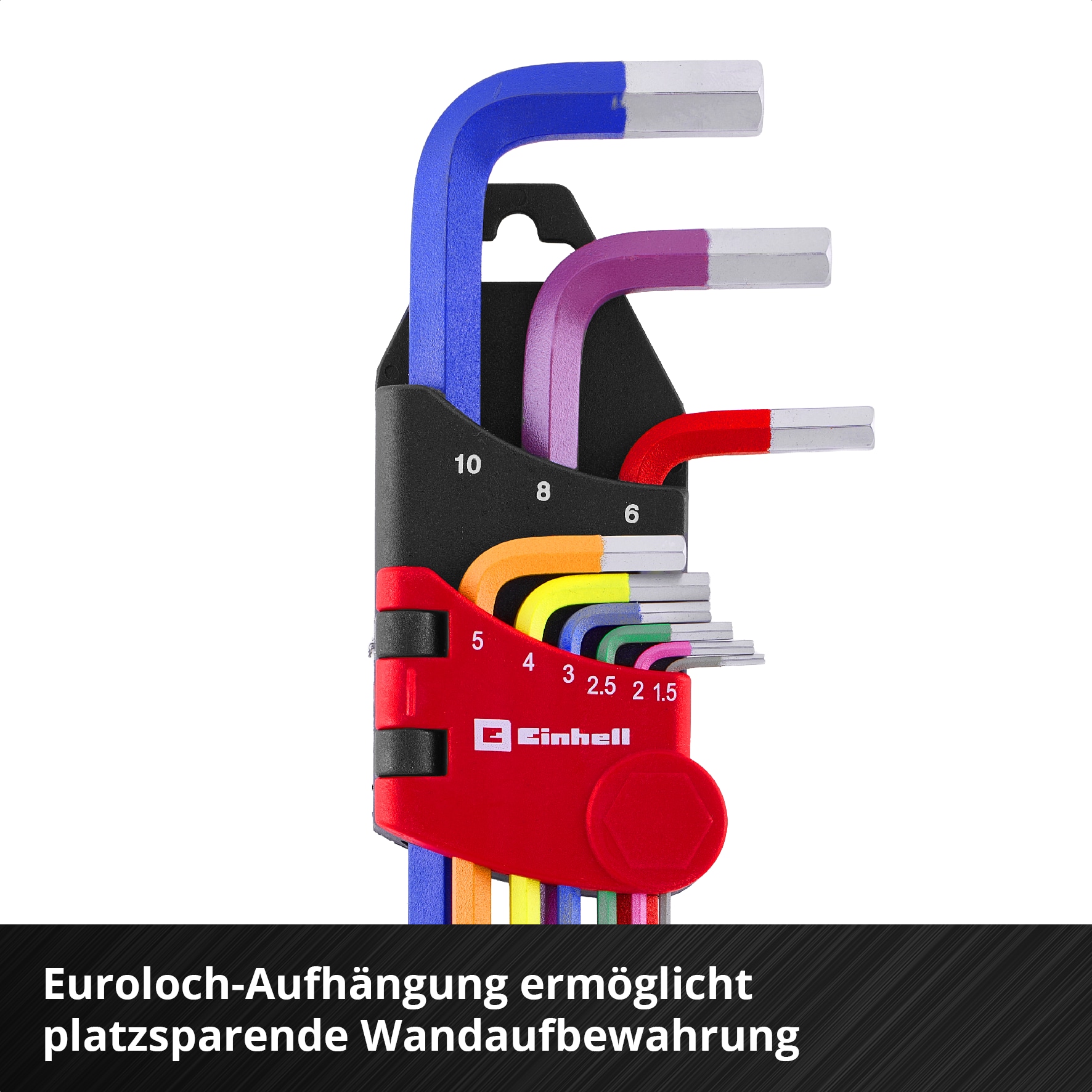 EINHELL Innensechskantschlüssel-Satz, 340558, 9-teilig