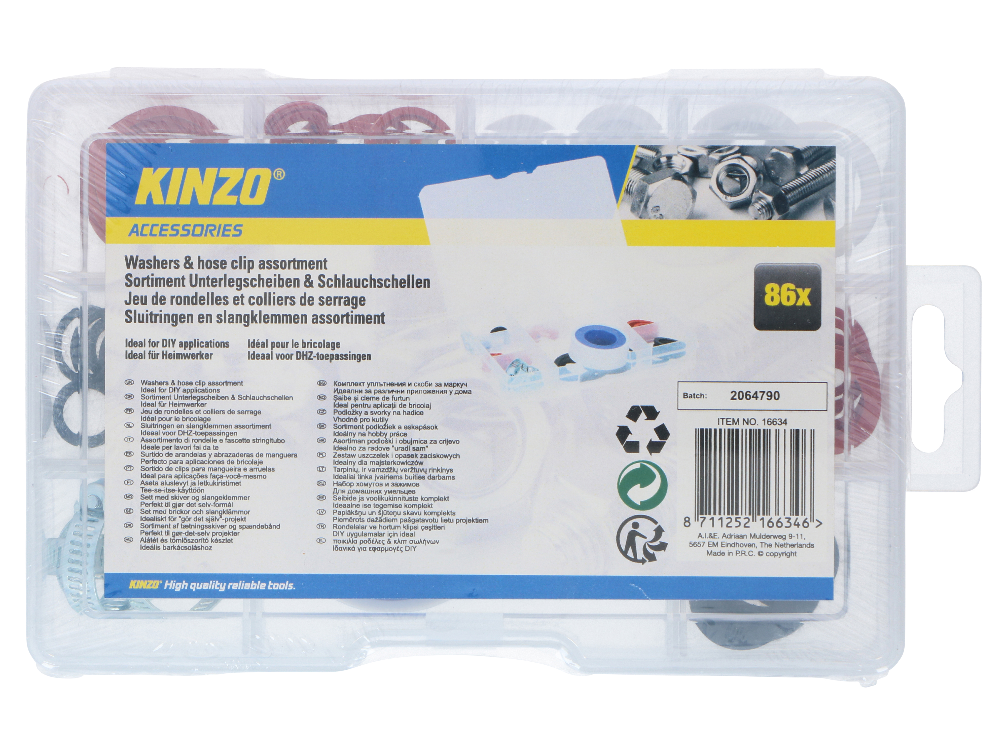KINZO Dichtungs-Sortiment 86 Stück KINZO Dichtungs-Sortiment 86 Stück