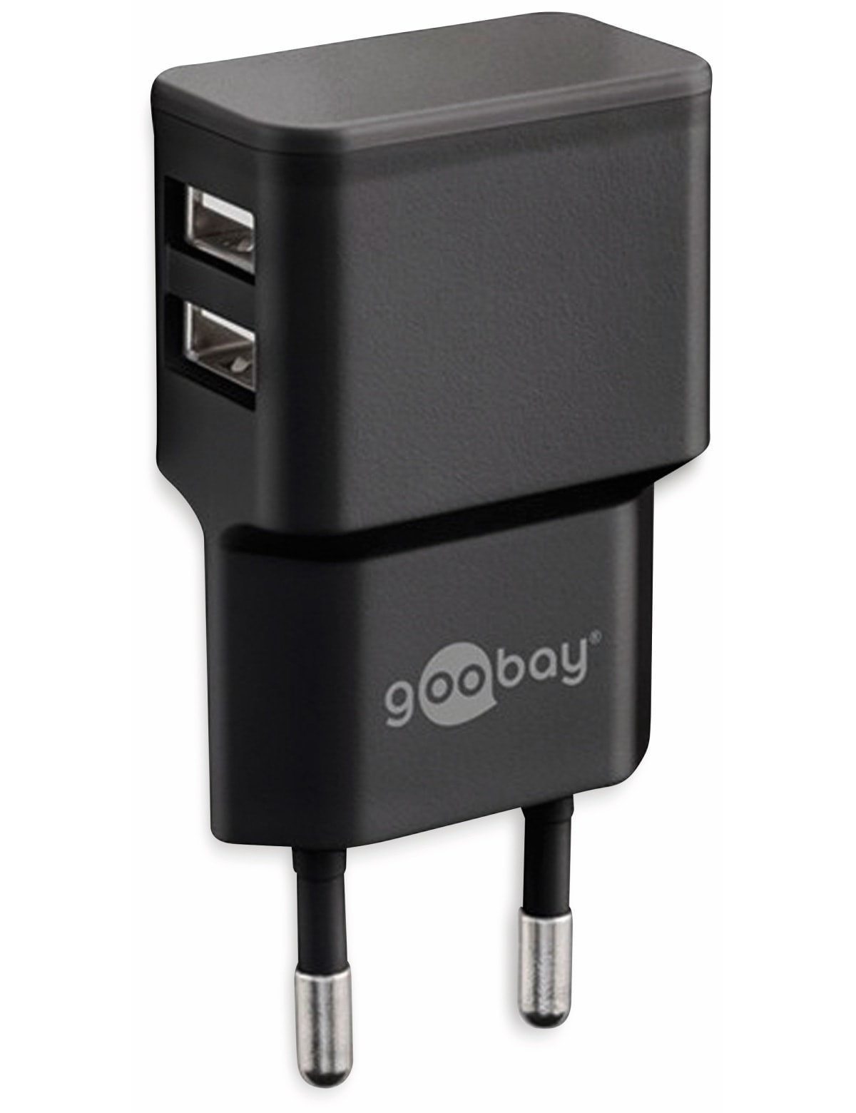 GOOBAY USB-Lader 44951, 2-fach, 2,4 A, 12 W, schwarz GOOBAY USB-Lader 44951, 2-fach, 2,4 A, 12 W, schwarz
