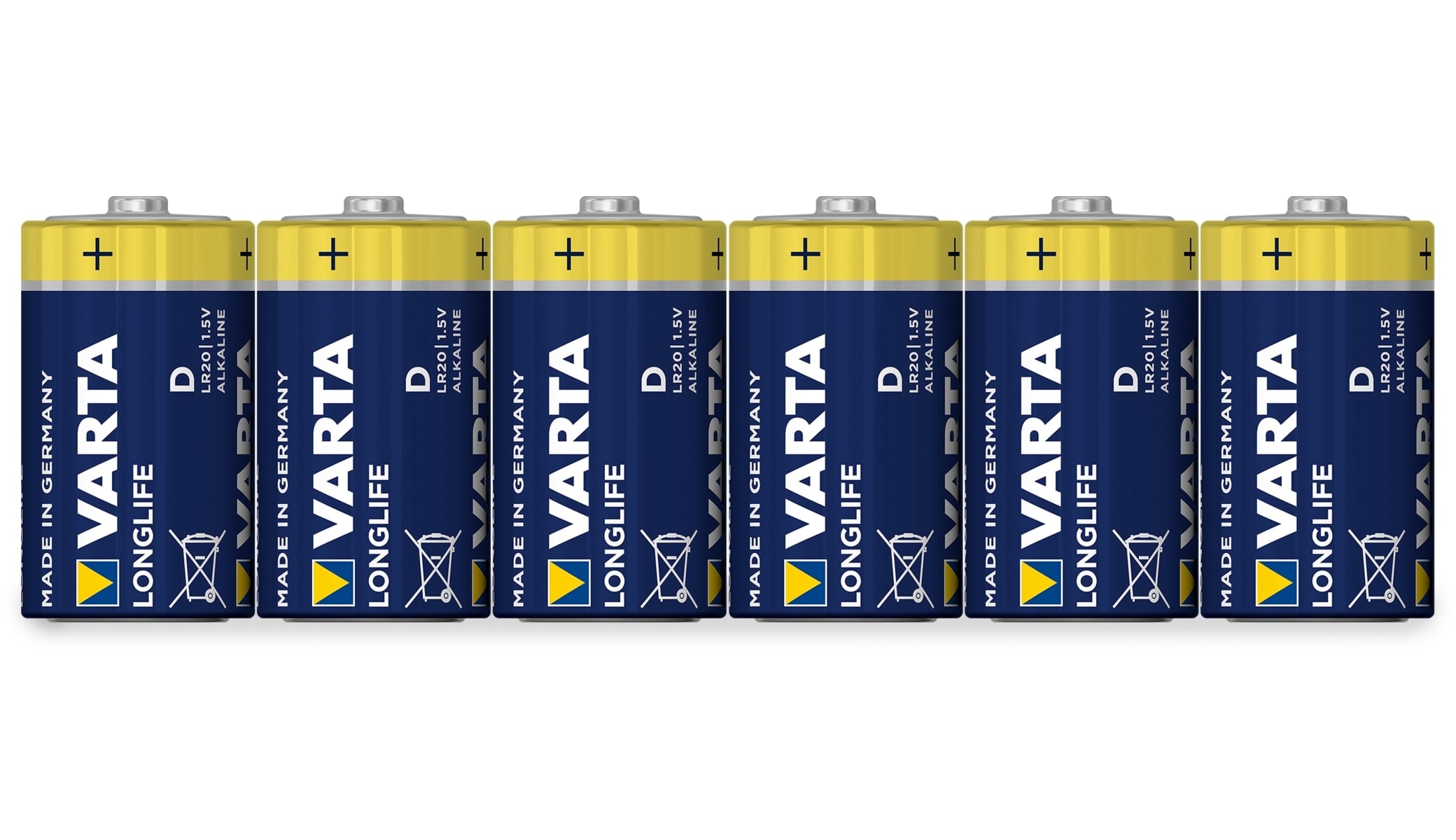 VARTA Mono-Batterie LONGLIFE, 6St.