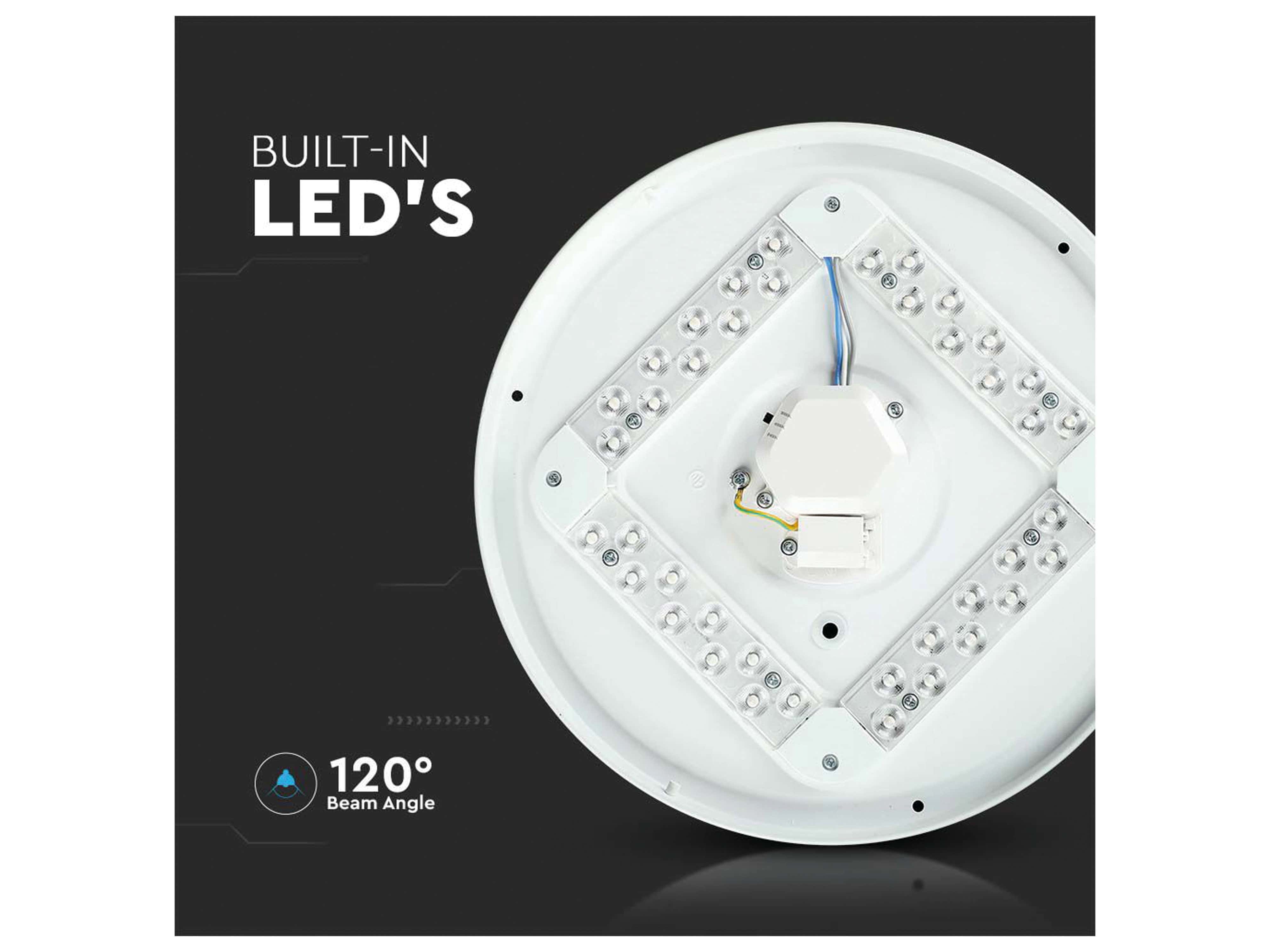 V-TAC LED-Deckenleuchte VT-8424, Kuppel, 350mm, 24W, TW V-TAC LED-Deckenleuchte VT-8424, Kuppel, 350mm, 24W, TW