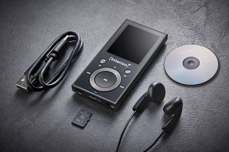 INTENSO MP3-Videoplayer 3717490, Video Scooter BT, 64GB, 4,6 cm (1,8"), schwarz