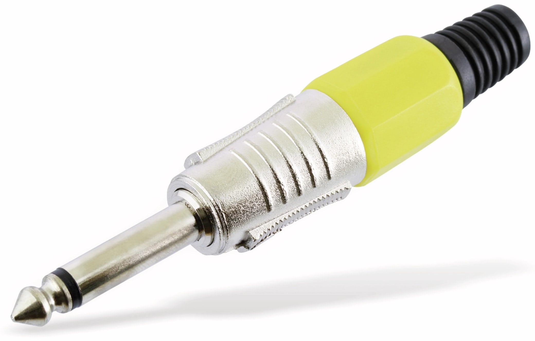 Klinkenstecker, 6,3 mm, mono, gelb Klinkenstecker, 6,3 mm, mono, gelb
