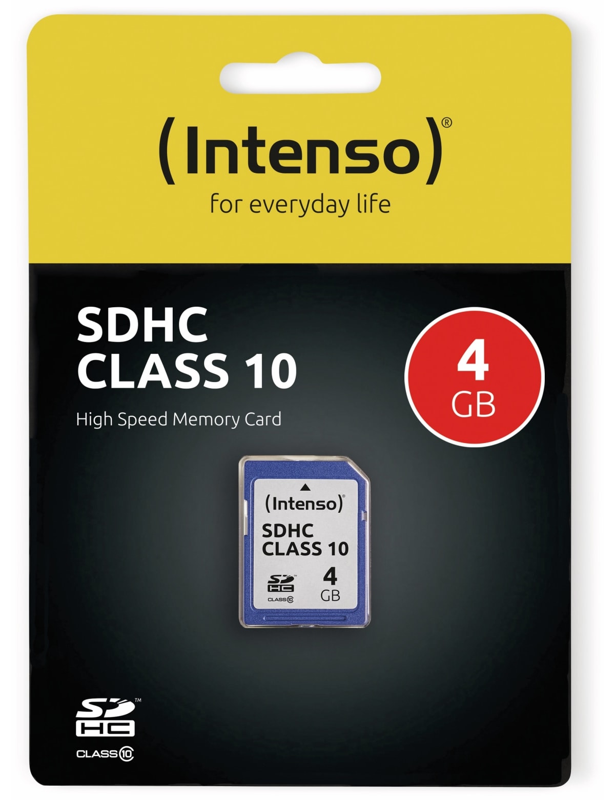 INTENSO SDHC Card 3411450, 4 GB, Class 10