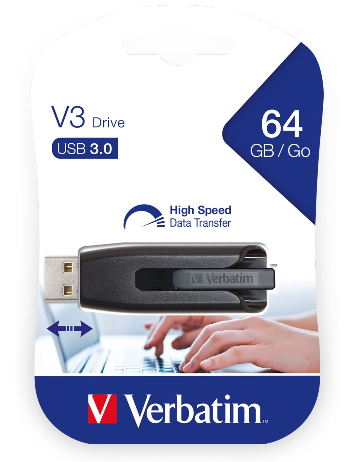 VERBATIM USB3.0 Speicherstick V3 Store n Go, 64 GB VERBATIM USB3.0 Speicherstick V3 Store n Go, 64 GB