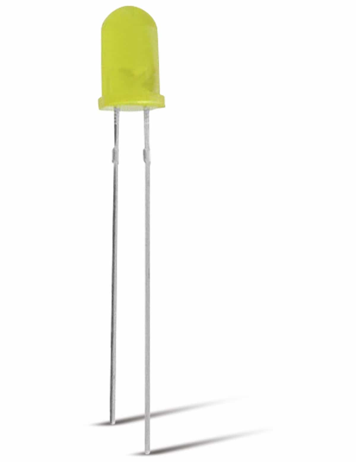 OPTOSUPPLY LED 5 mm gelb diffus 100 mcd 12 V OPTOSUPPLY LED 5 mm gelb diffus 100 mcd 12 V